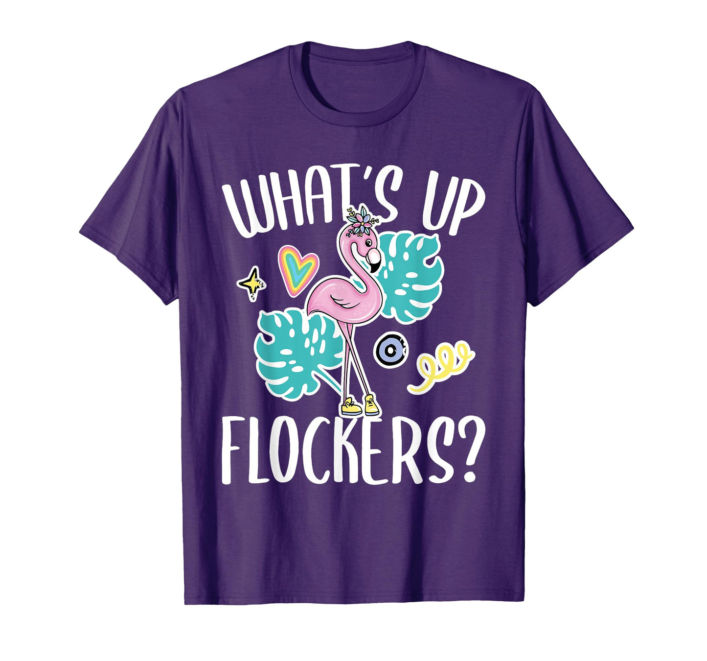 What's Up Flockers - Funny Flamingo Lover T-Shirt