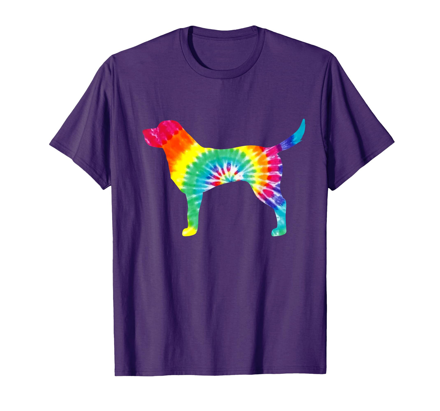 Tie Dye Dog Shirt Hippie Labrador Retro T-shirt Puppy Gift T-Shirt