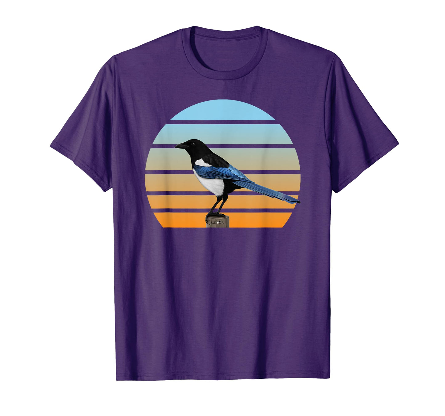 Magpie Bird Birdlover Birdwatcher Animal Biologist Birder T-Shirt
