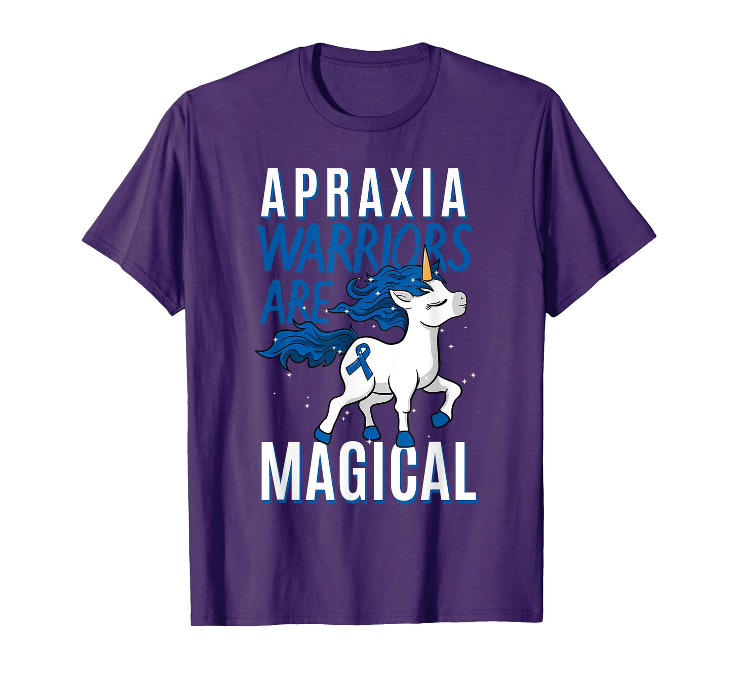Apraxia Awareness Supporter Limb-Kinetic Fighter Unicorn T-Shirt