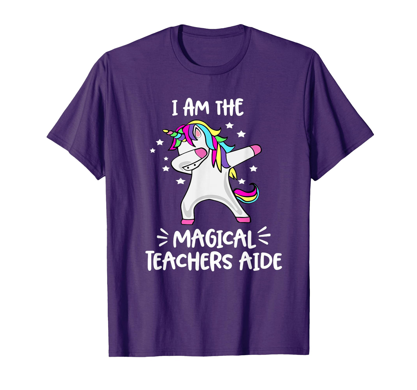 I Am The Magical Teachers Aide Dabbing Unicorn Teachers Aide T-Shirt