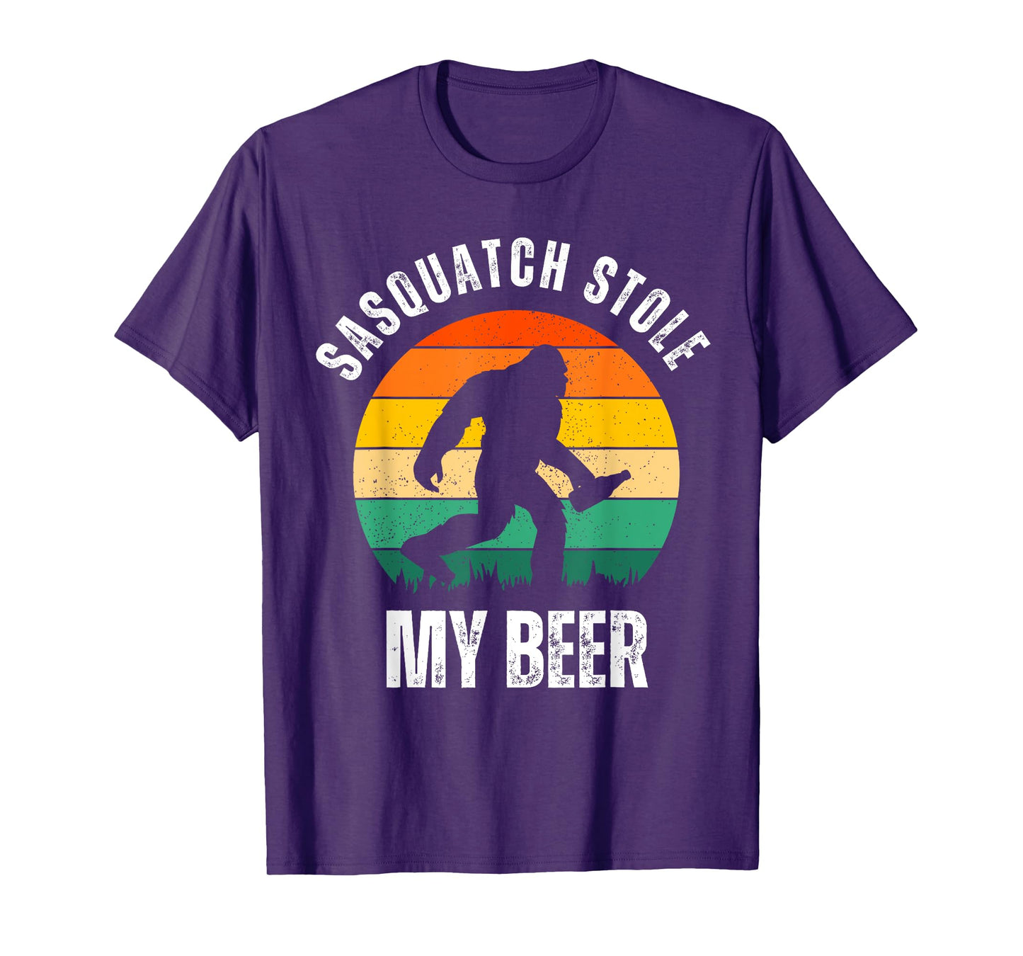 Sasquatch Stole My Beer Funny Bigfoot Believe Drinkers T-Shirt