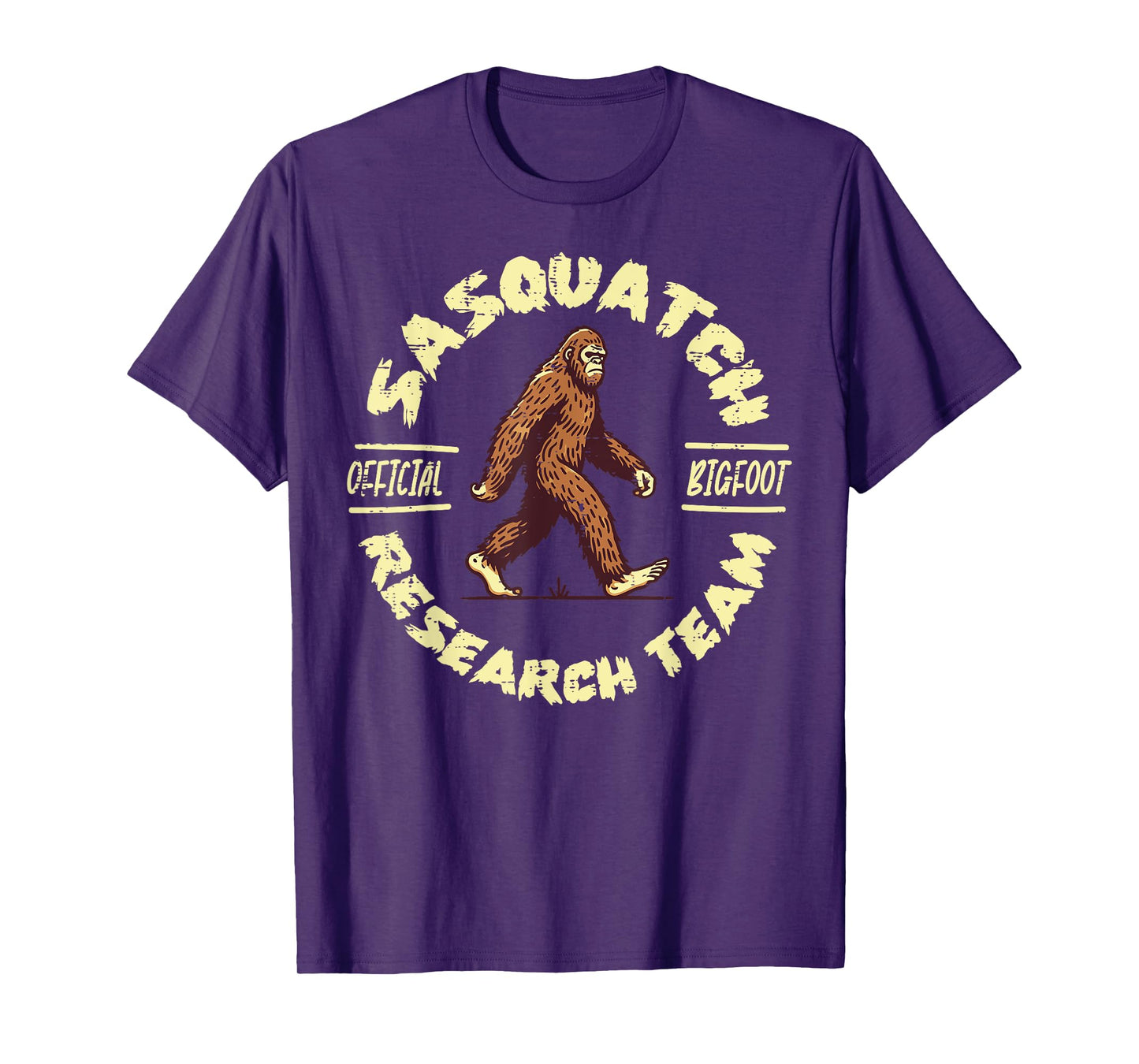 Official Sasquatch Research Team Funny Bigfoot Men Women Kid T-Shirt
