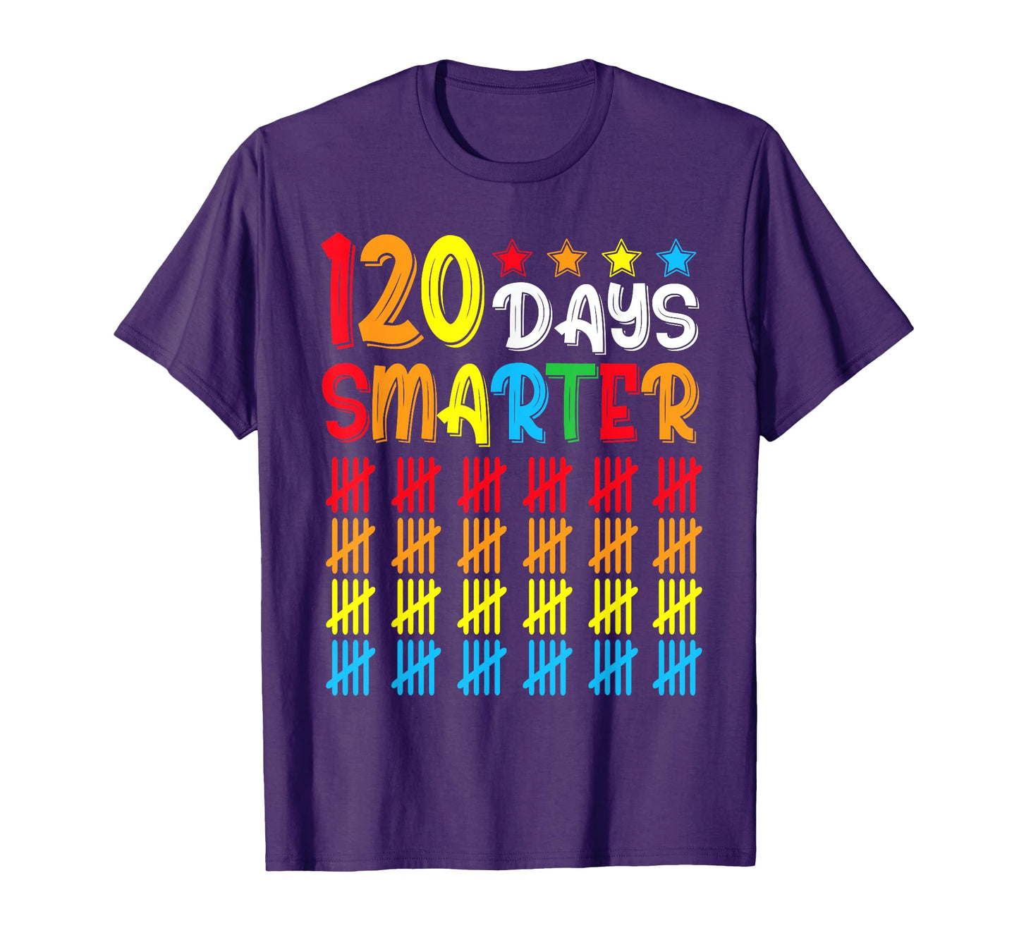 120th Day of School Teacher Child Kid Happy 120 Days Smarter T-Shirt