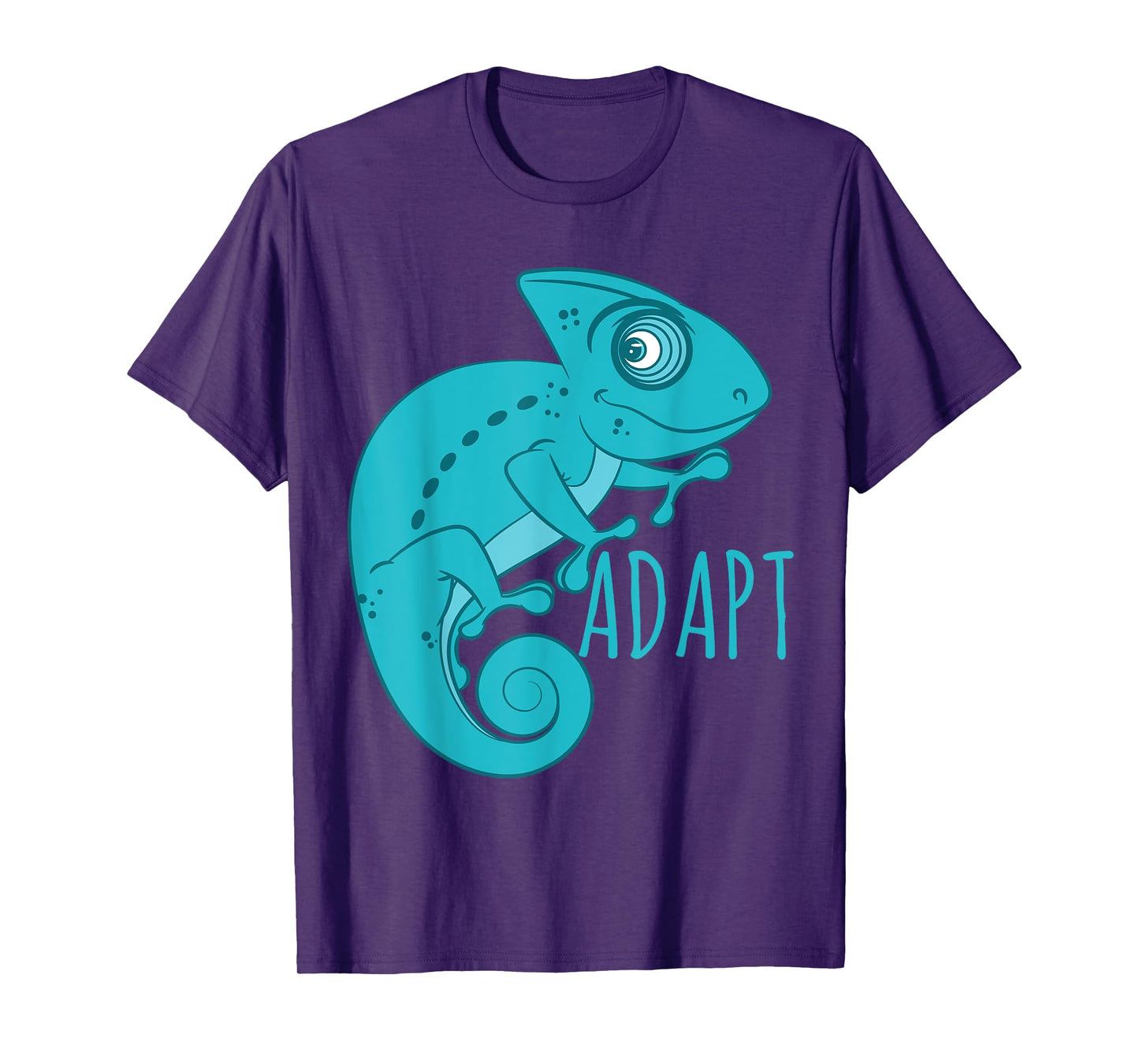 Chameleon T Shirt - Blue Art Chameleon - Adapt T-Shirt