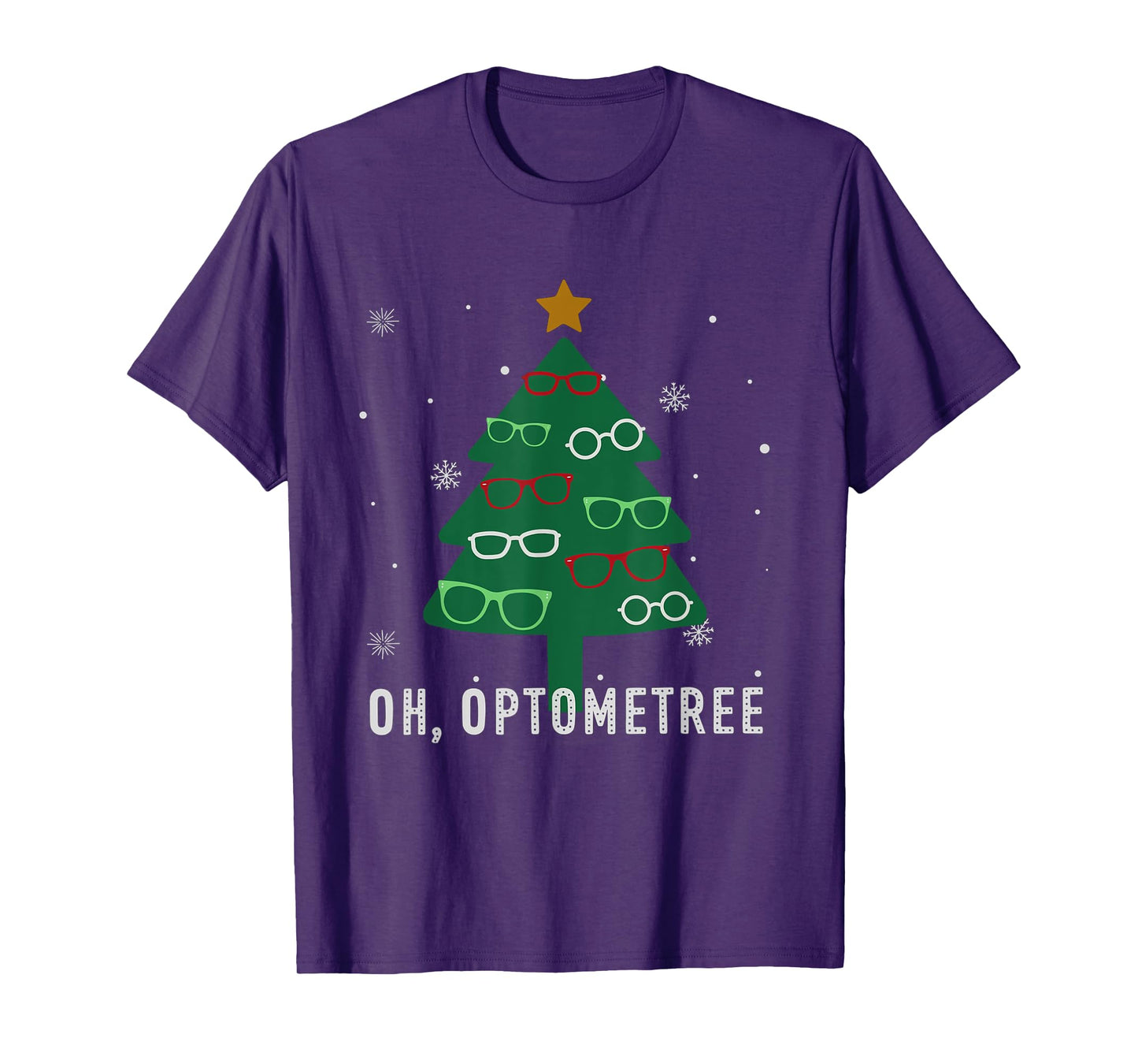 Oh Optometree Christmas Tree Optometry Student Eye Squad T-Shirt