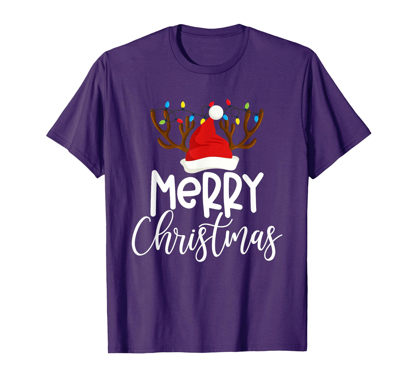 Merry Christmas Xmas Santa Squad Reindeer Pajamas Holiday T-Shirt