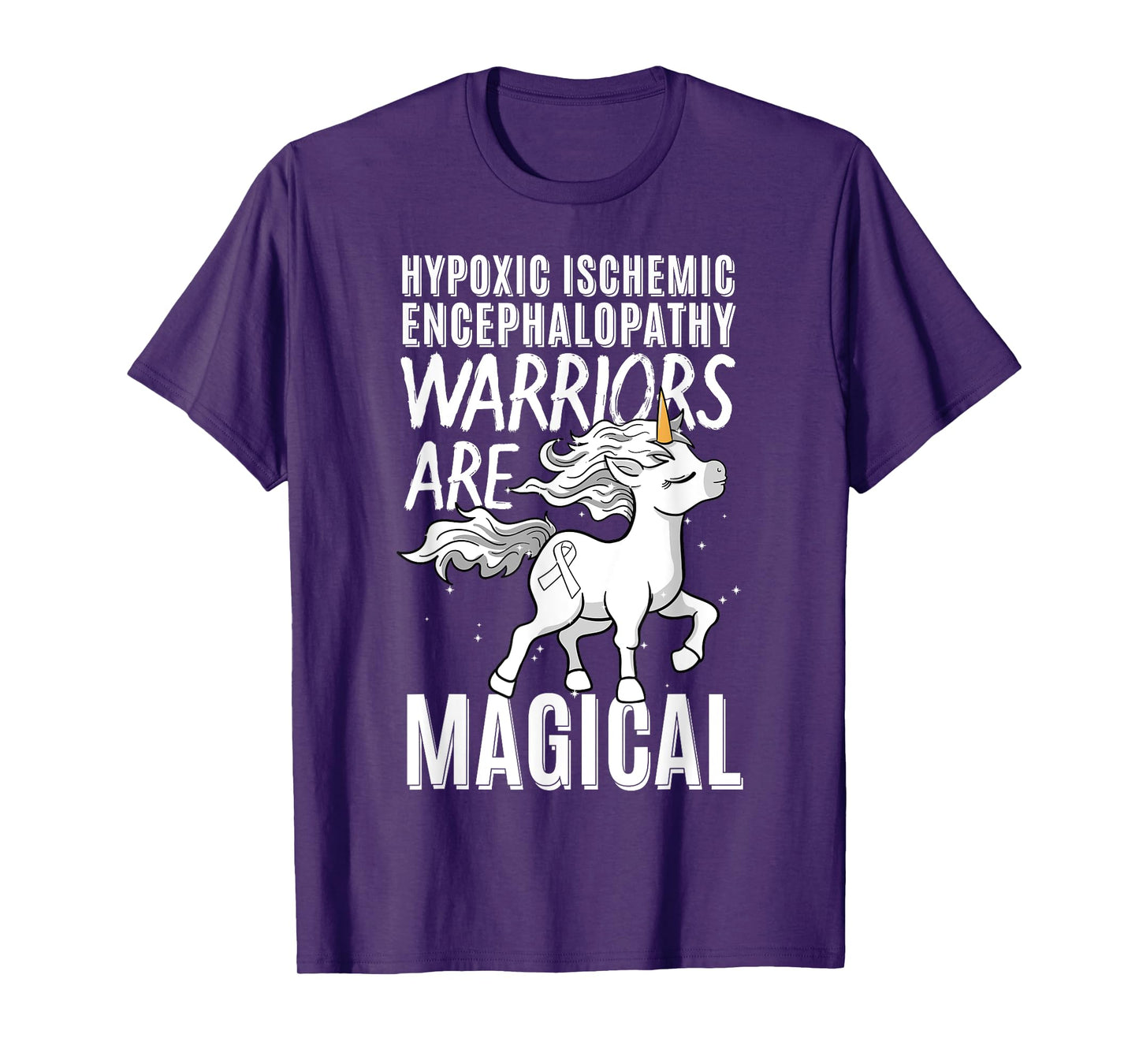 Hypoxic Ischemic Encephalopathy Cerebral Hypoxia Unicorn T-Shirt