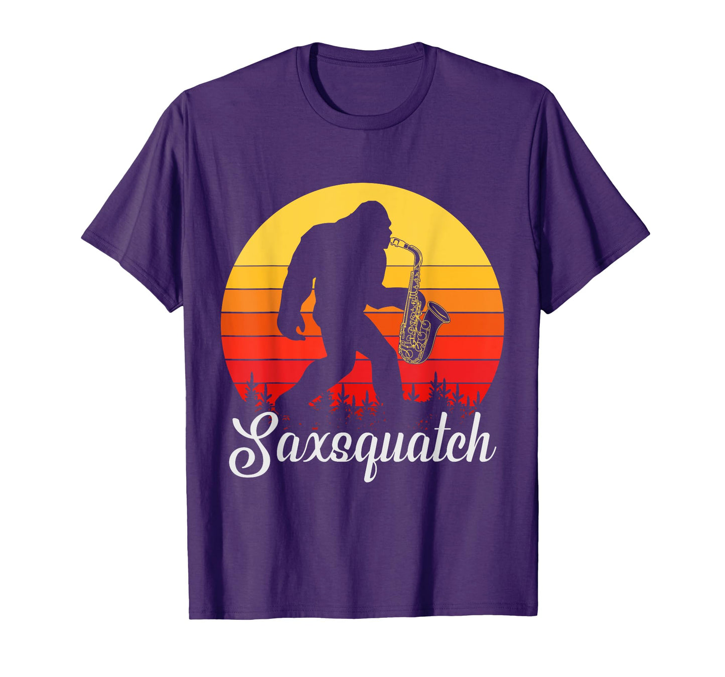 Saxsquatch - Funny Bigfoot / Yeti Play On Words T-Shirt
