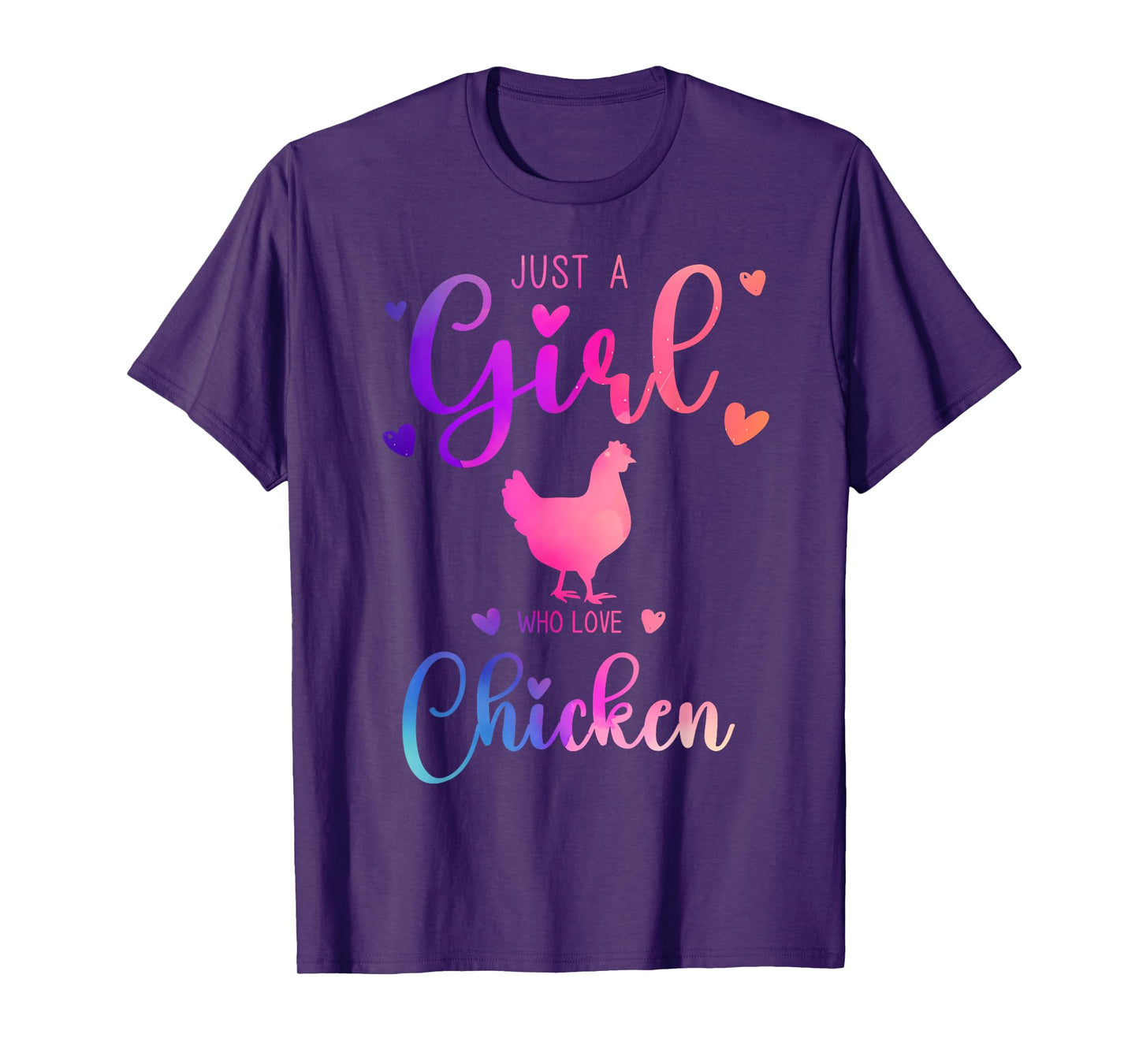 Just a Girl Who Loves Chicken Dress for Women and Kids T-Shirt