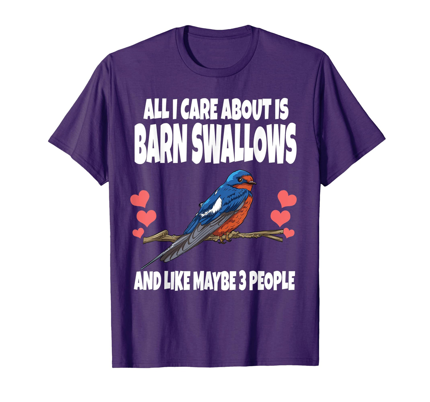 All I Care About Is Barn Swallows And Like Maybe 3 People T-Shirt