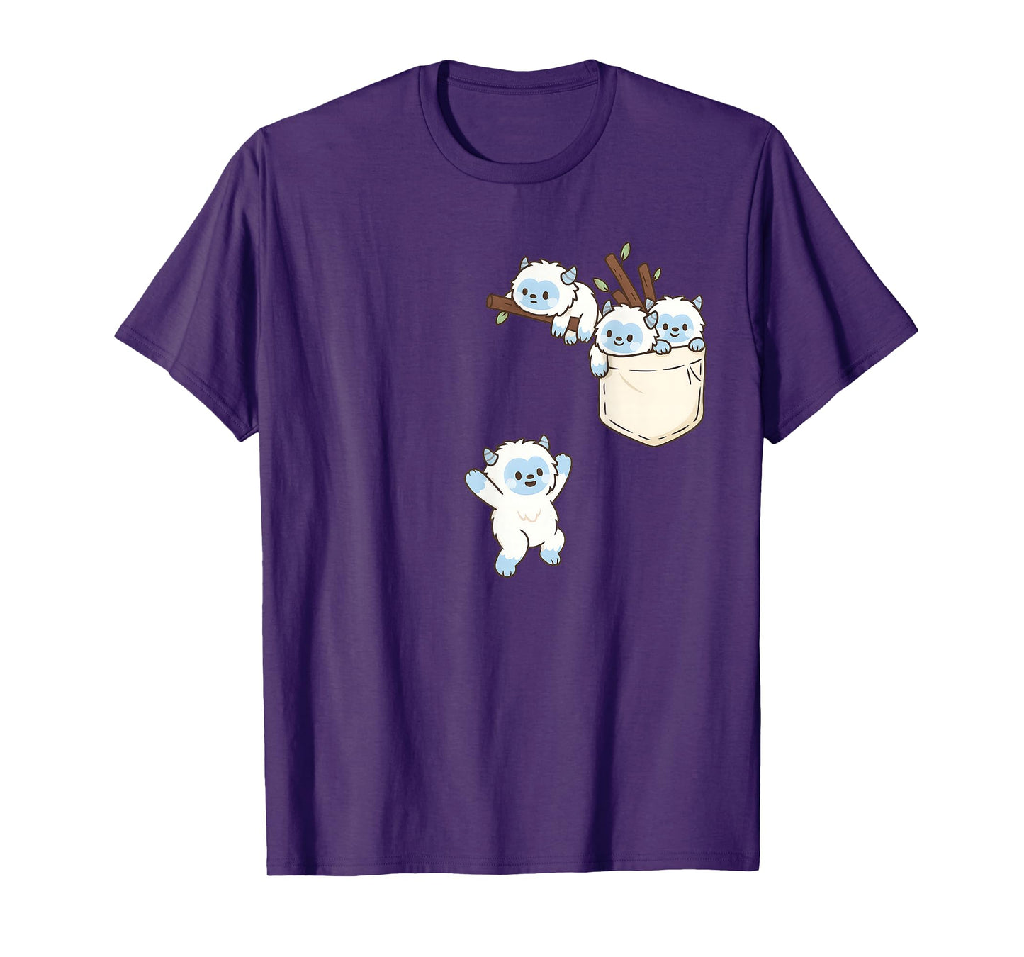 Funny Yeti Cute Playing T-Shirt
