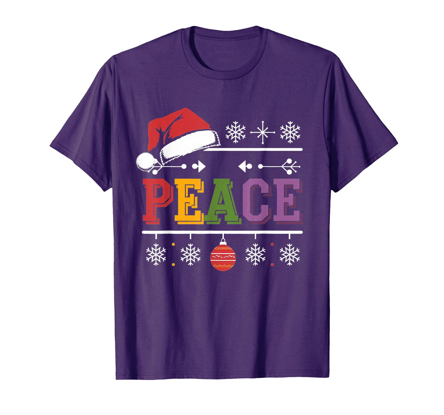 I Come In Peace - I'm Peace Xmas Matching Couples Christmas T-Shirt
