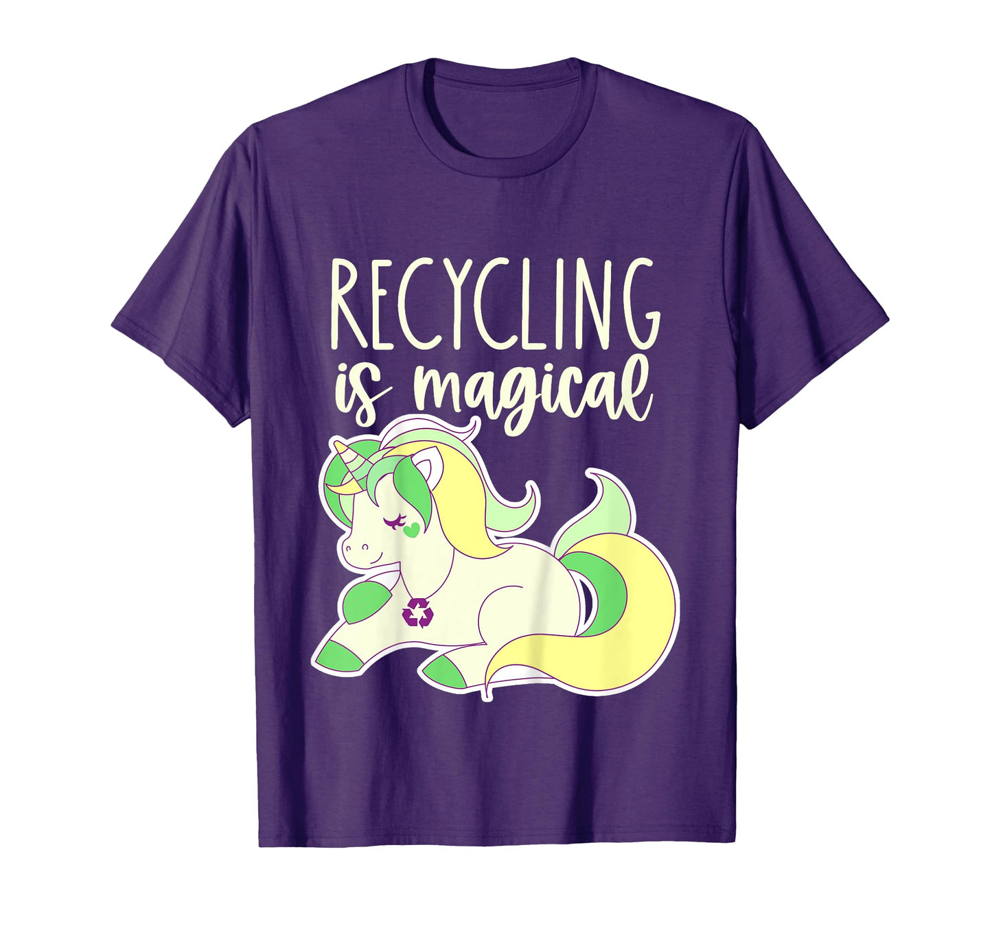 Kids Toddler Earth Day Recycle Unicorn Girls Recycling is Magical T-Shirt