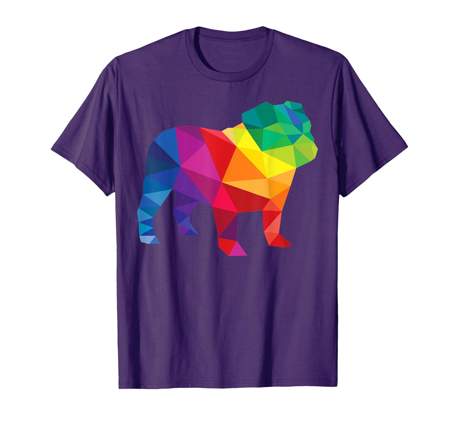 English Bulldog Gay Pride LGBT LGBTQ Rainbow Flag Dog Lovers T-Shirt