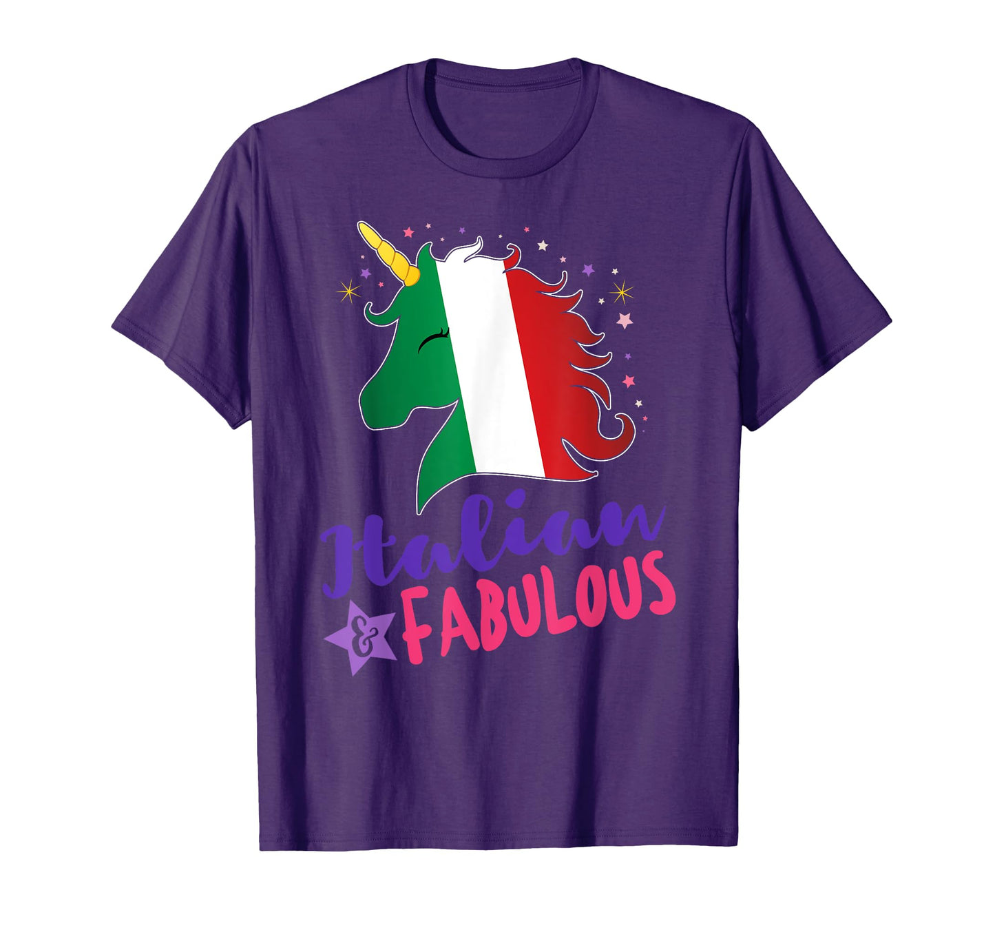 Italian Pride Gift for Her Italian Unicorn T-Shirt