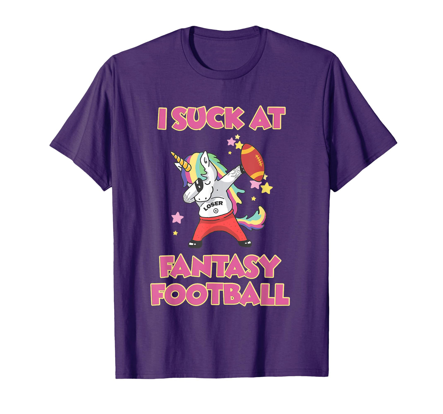 I Suck At Fantasy Football Loser T-Shirt