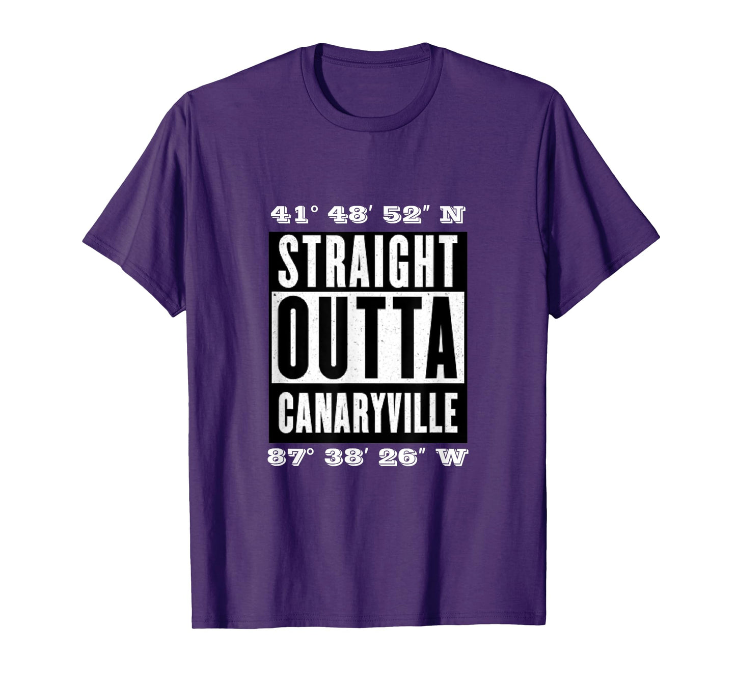 Hood Map Art: Straight Outta Canaryville Chicago, T-Shirt T-Shirt