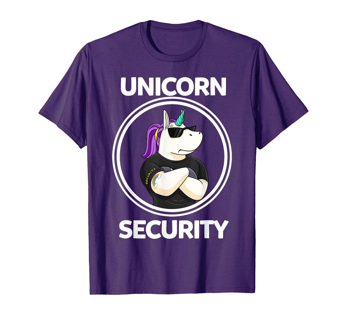 Unicorn Security Birthday Mens Boys Dad Gift T-Shirt