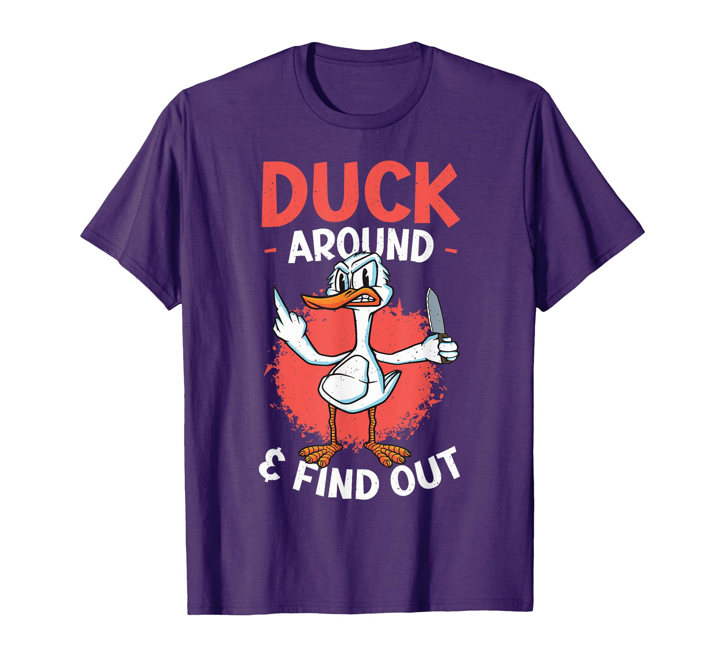 Funny Knife Duck Lover Sarcastic Duck T-Shirt