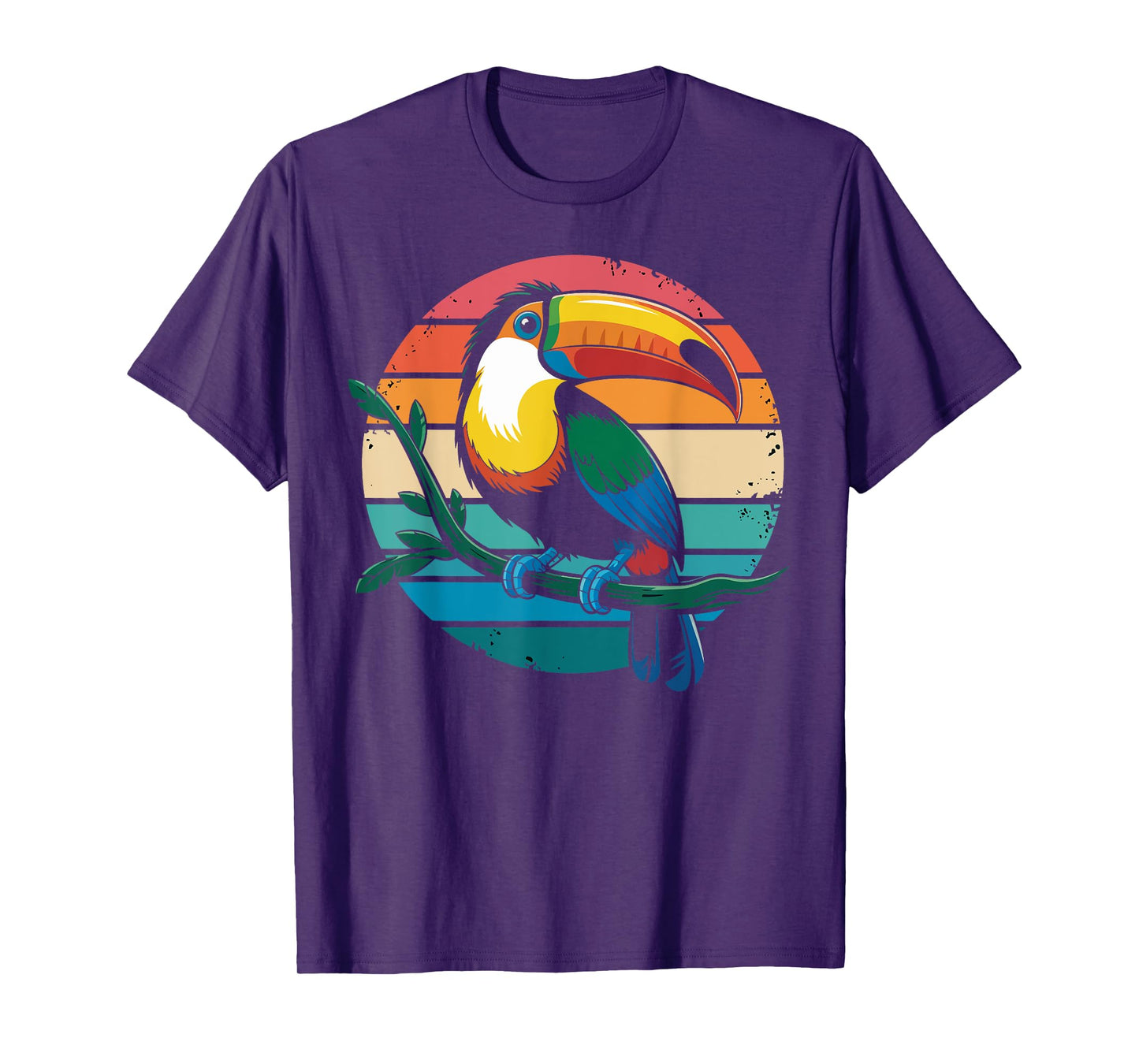 Retro Toucan Bird Tropical Jungle Vintage Nature Gifts Kids T-Shirt