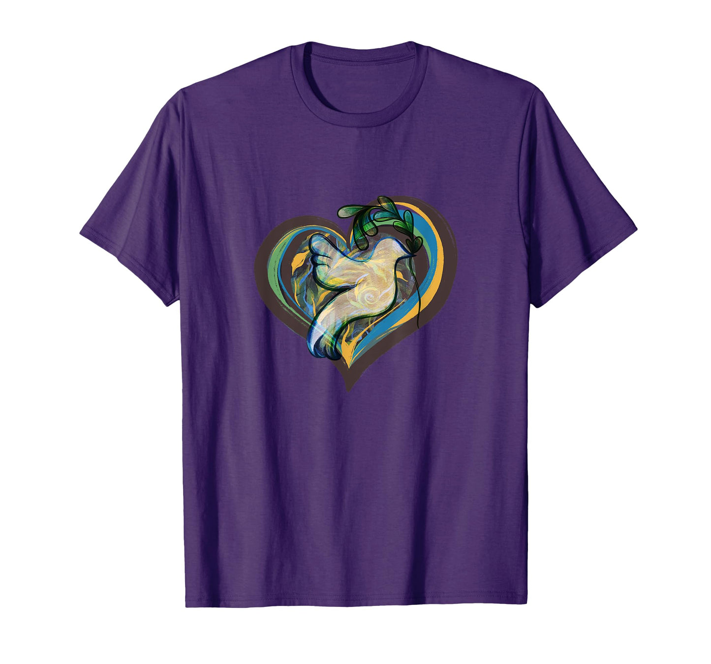 CAT Unisex-Kids Peace T-Shirt, Black, Small, Short Sleeve, Crew Neck, Classic Fit, Modern Peace Theme, Bird, Hearts, All Seasons, 1 Count, 0 Pockets, Stretchable, Adults, Unisex