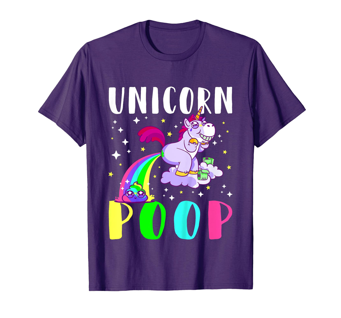 Funny Unicorn Rainbow Poop Tee Cute Toddler T-Shirt