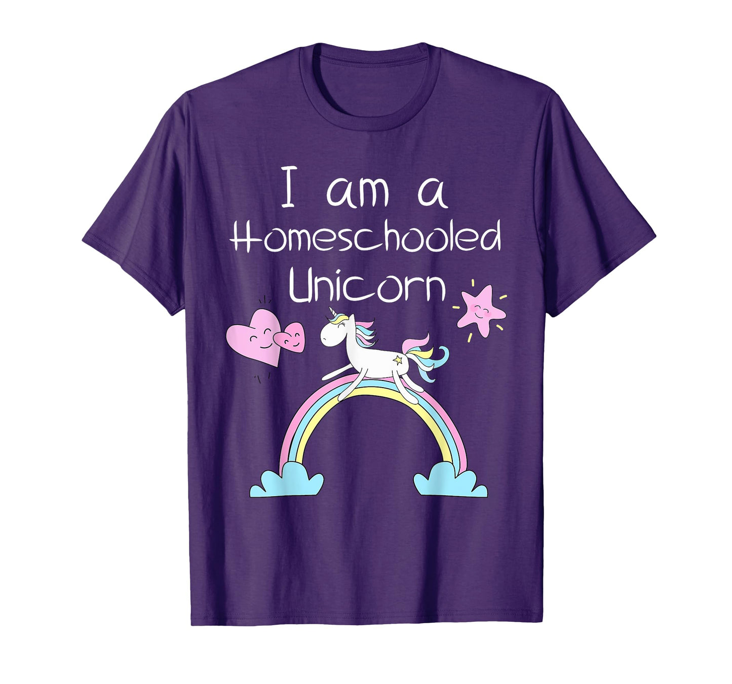 Homeschool Kids Shirts Im A Homeschooled Unicorn T-Shirt