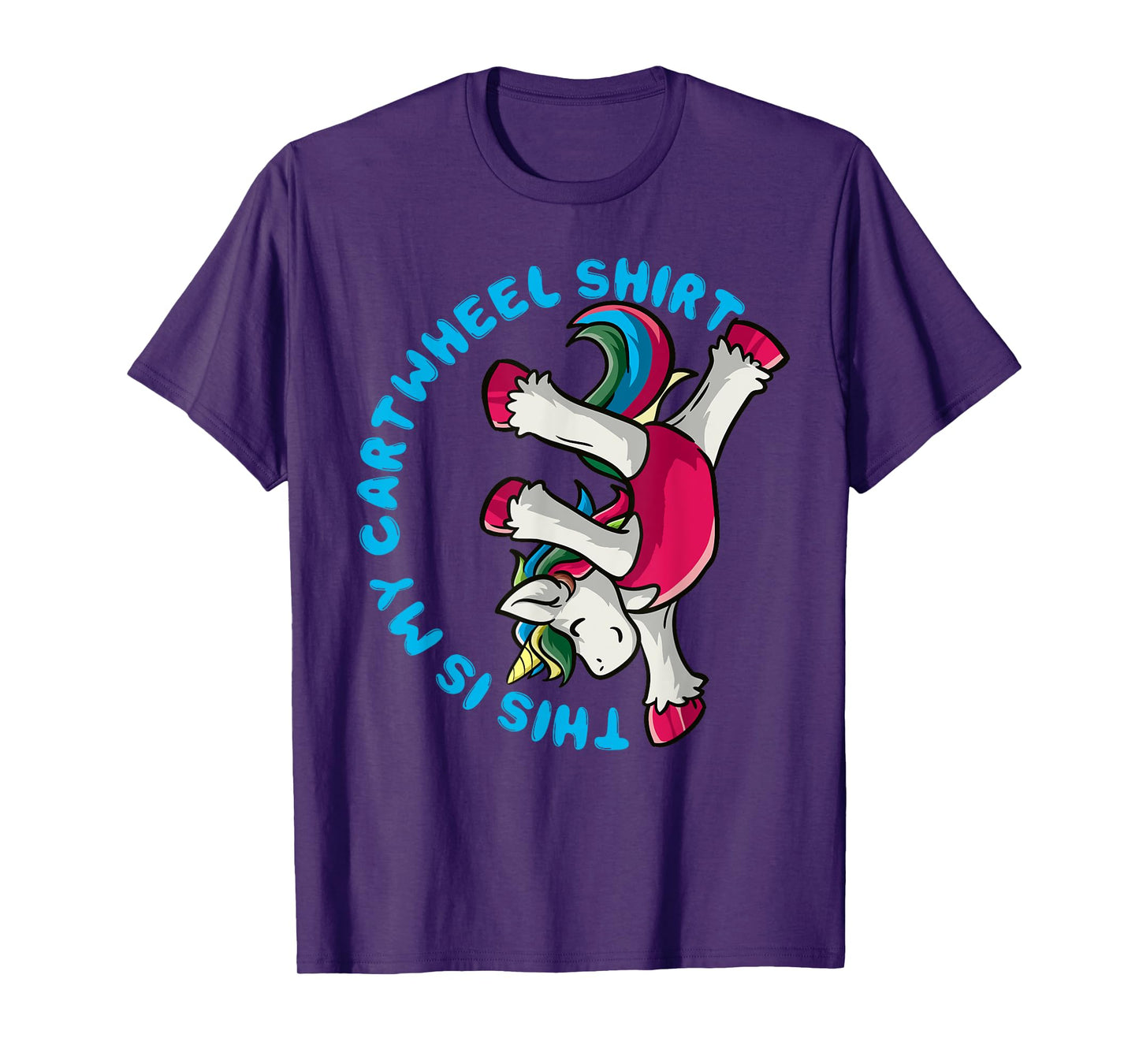 Gymnastics Girl This Is My Cartwheel Shirt Unicorn Gymnast T-Shirt