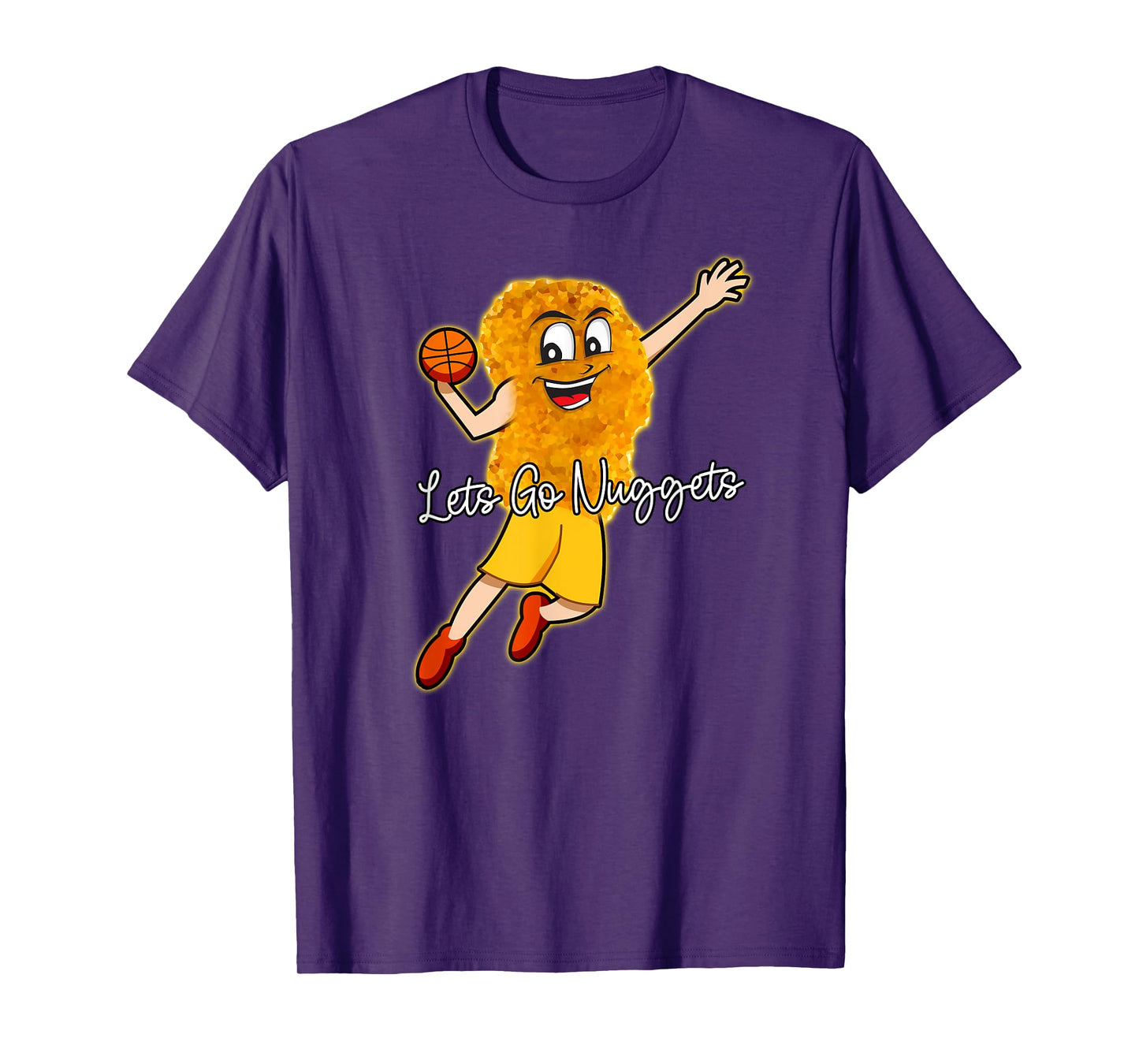 Lets Go Nuggets - Chicken Nugget Basketball Player T-Shirt