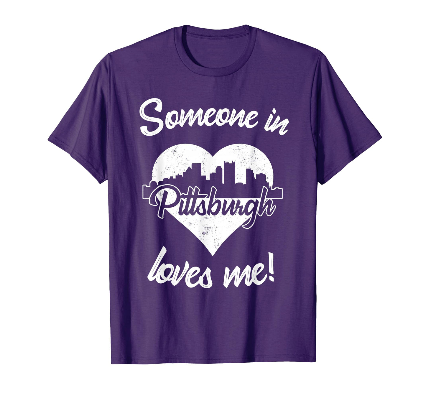 Someone In Pittsburgh Pennsylvania Loves Me Heart Skyline T-Shirt