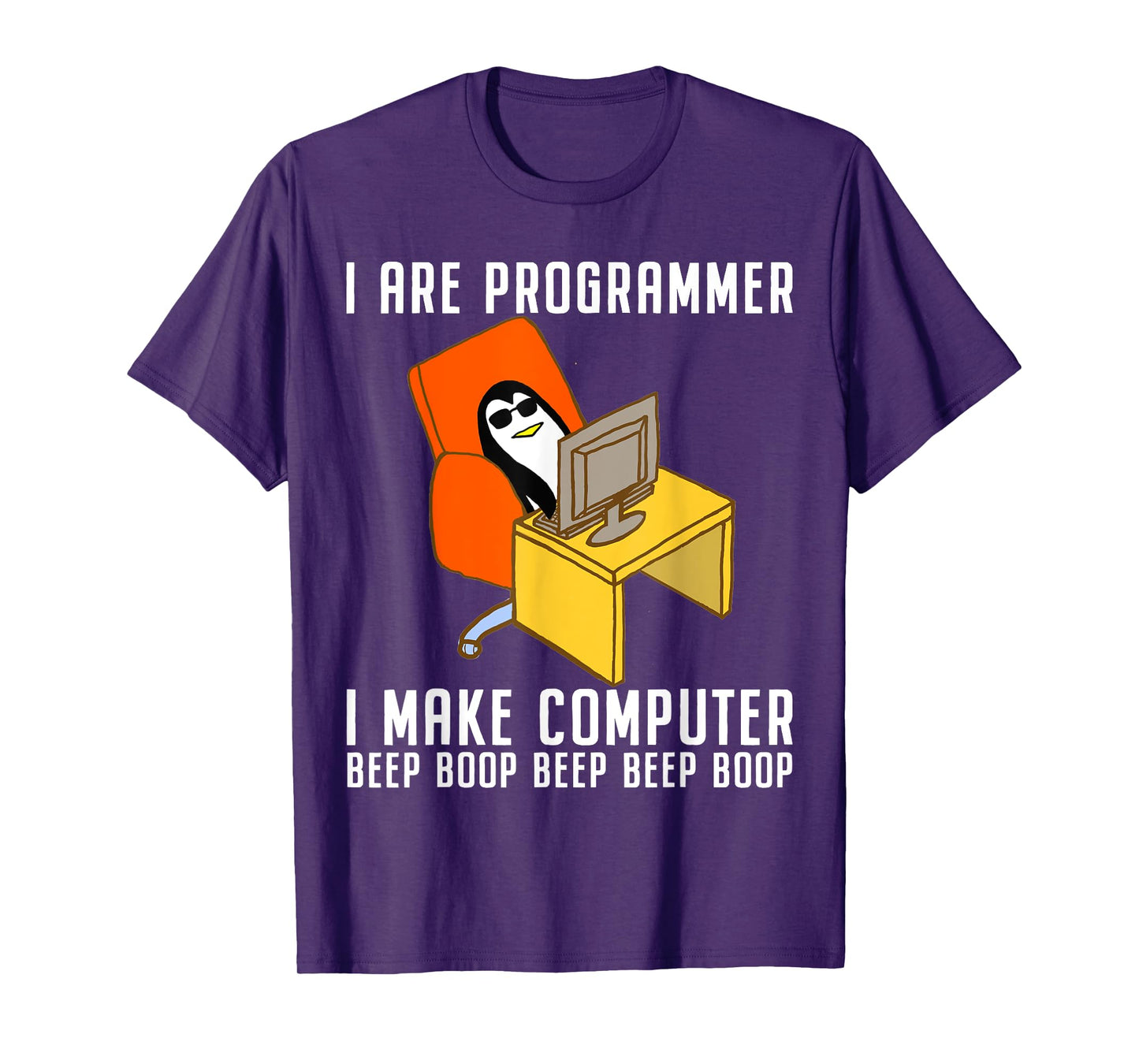 Funny I Are Programmer Programming Coding Nerd Penguin Lover T-Shirt