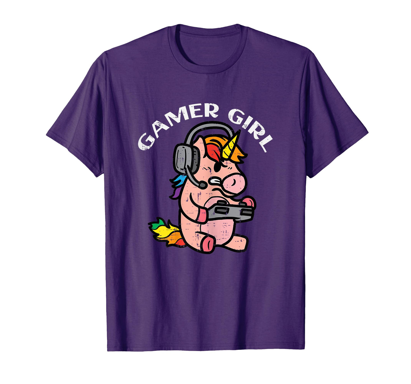 Gamer Girl Unicorn Gaming Cute Women Girls Kids Teen Youth T-Shirt