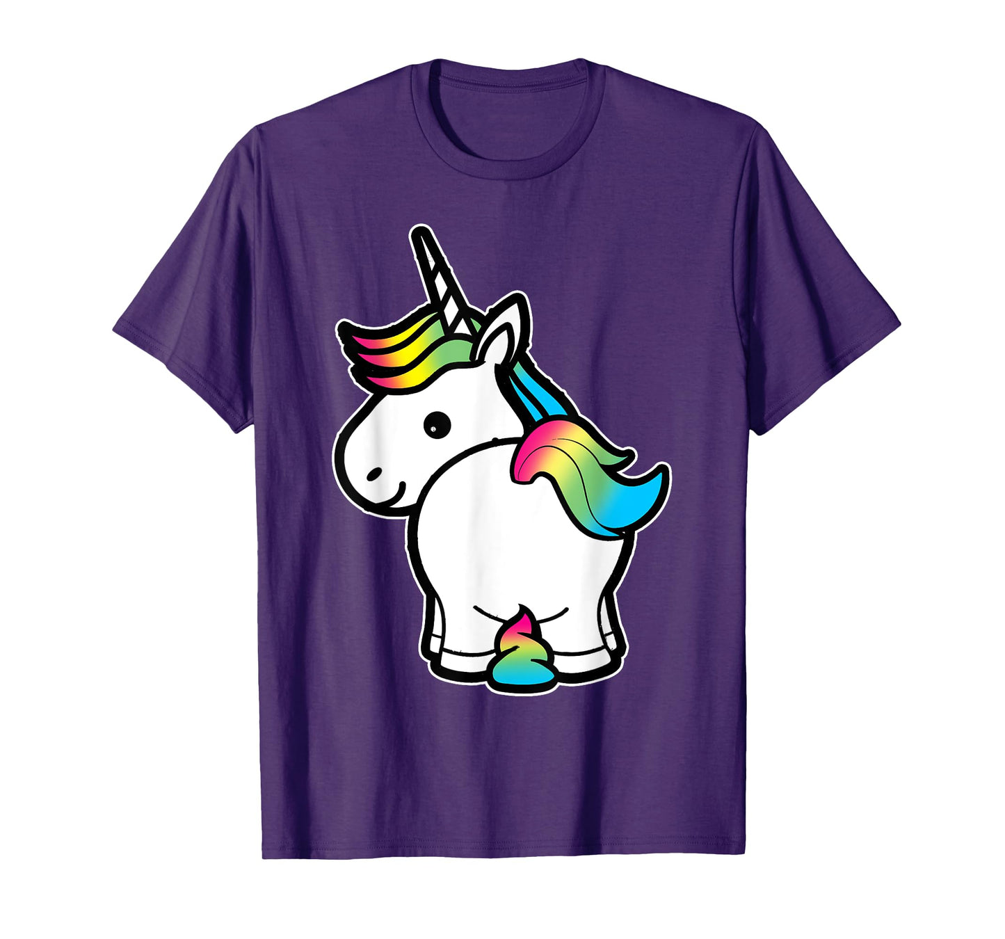 I Poop Magic Cute Unicorn Rainbow Kids Adult Shirt T-Shirt