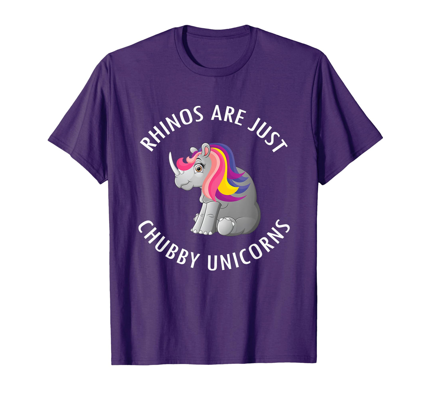 Rhinos Are Just Chubby Unicorns T-Shirt Cute Rhinoceros Tee T-Shirt