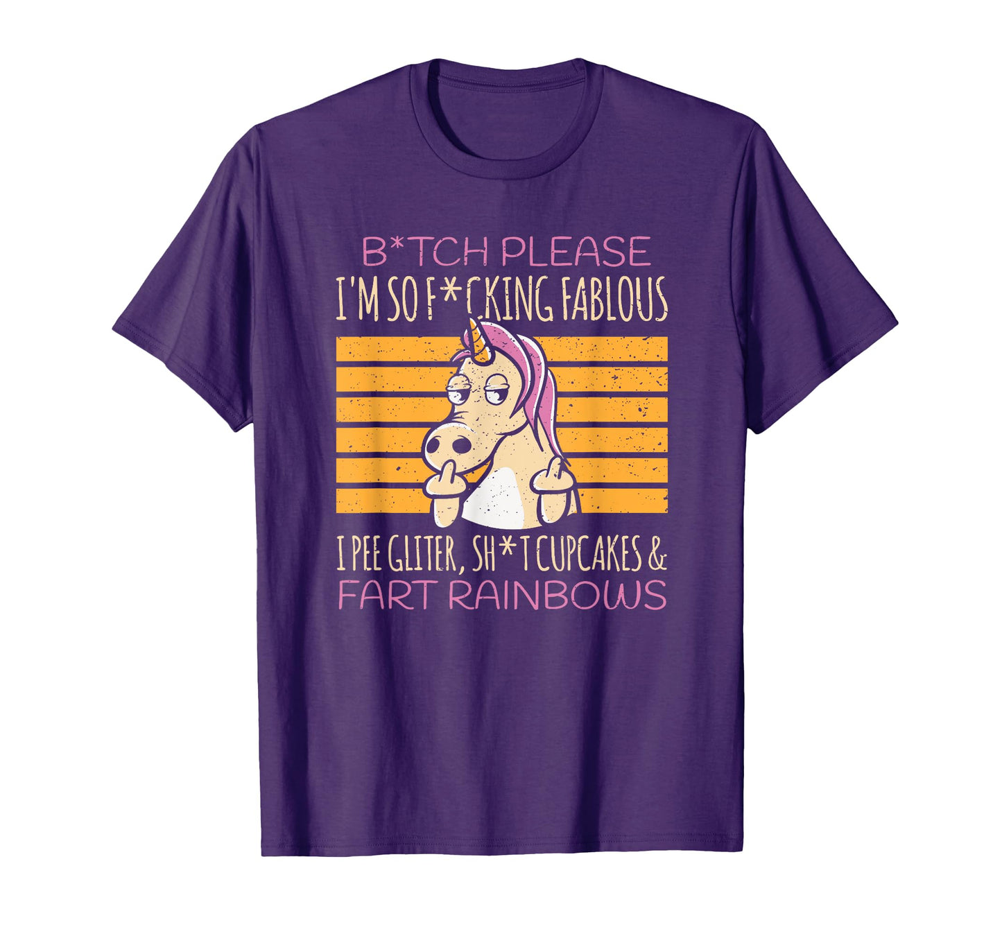 Bitch Please Unicorn Glitter Rainbow Fabulous T-Shirt