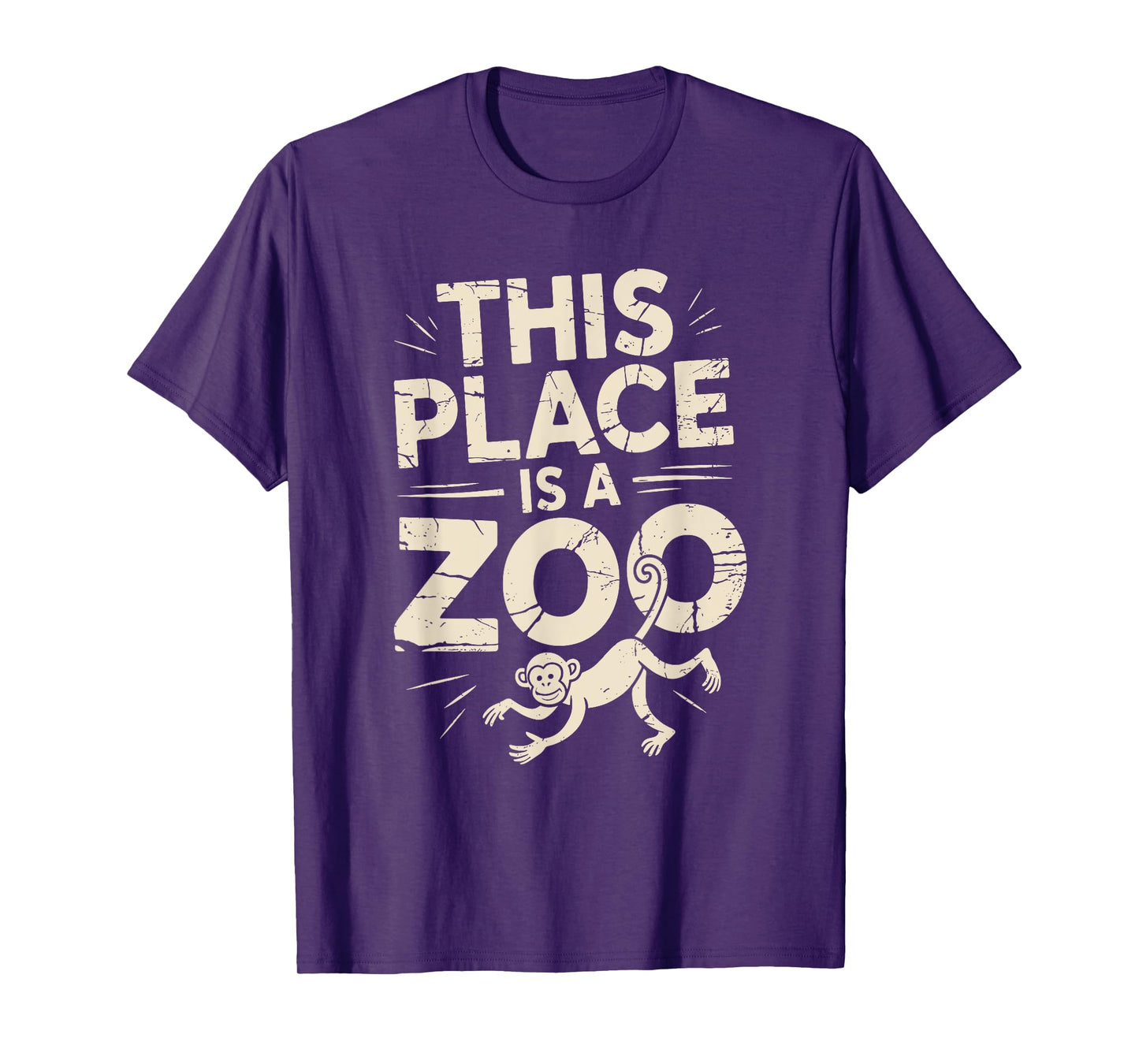 This Place Is A Zoo Funny Sarcastic Saying T-Shirt