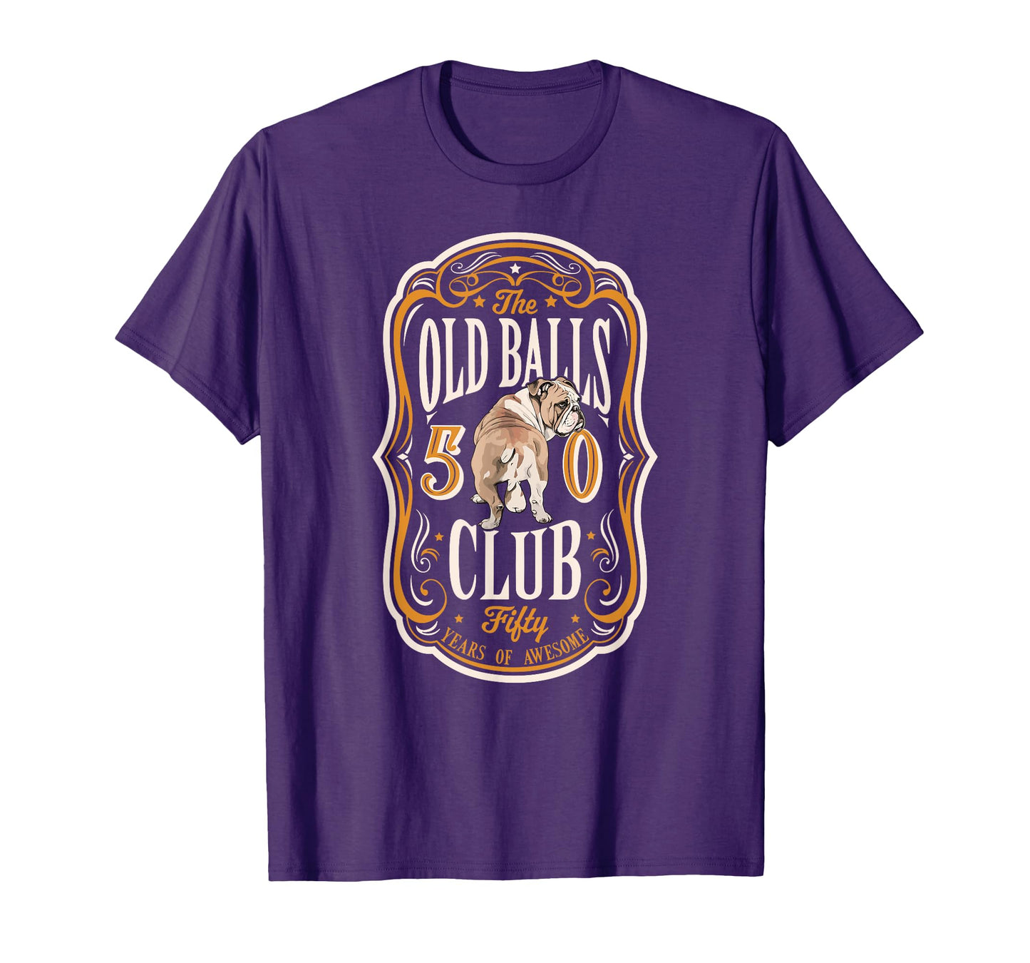 Old Balls Club 50 Years of Awesome Funny 50th Birthday Gag T-Shirt