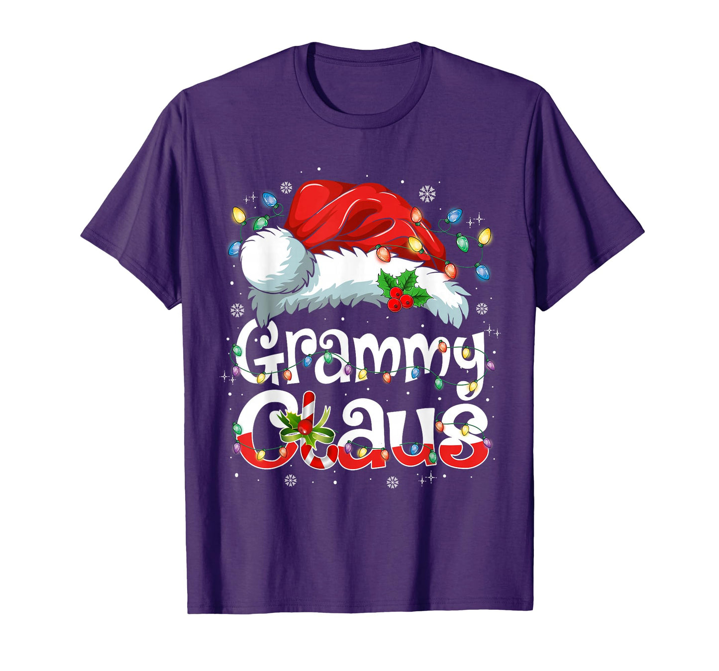 Grammy Claus Xmas Santa Matching Family Christmas Pajamas T-Shirt