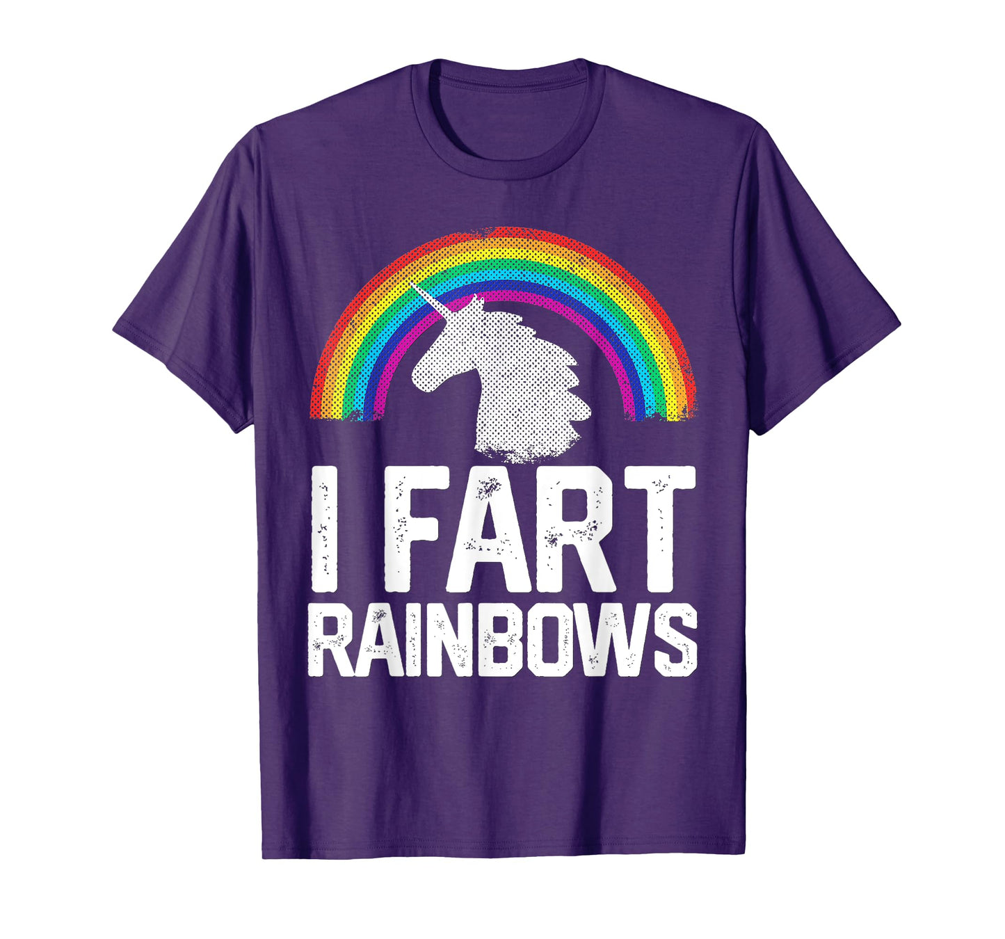 Funny Rainbow Unicorn I FART Gag Gift Joke T Shirt Women Mom T-Shirt