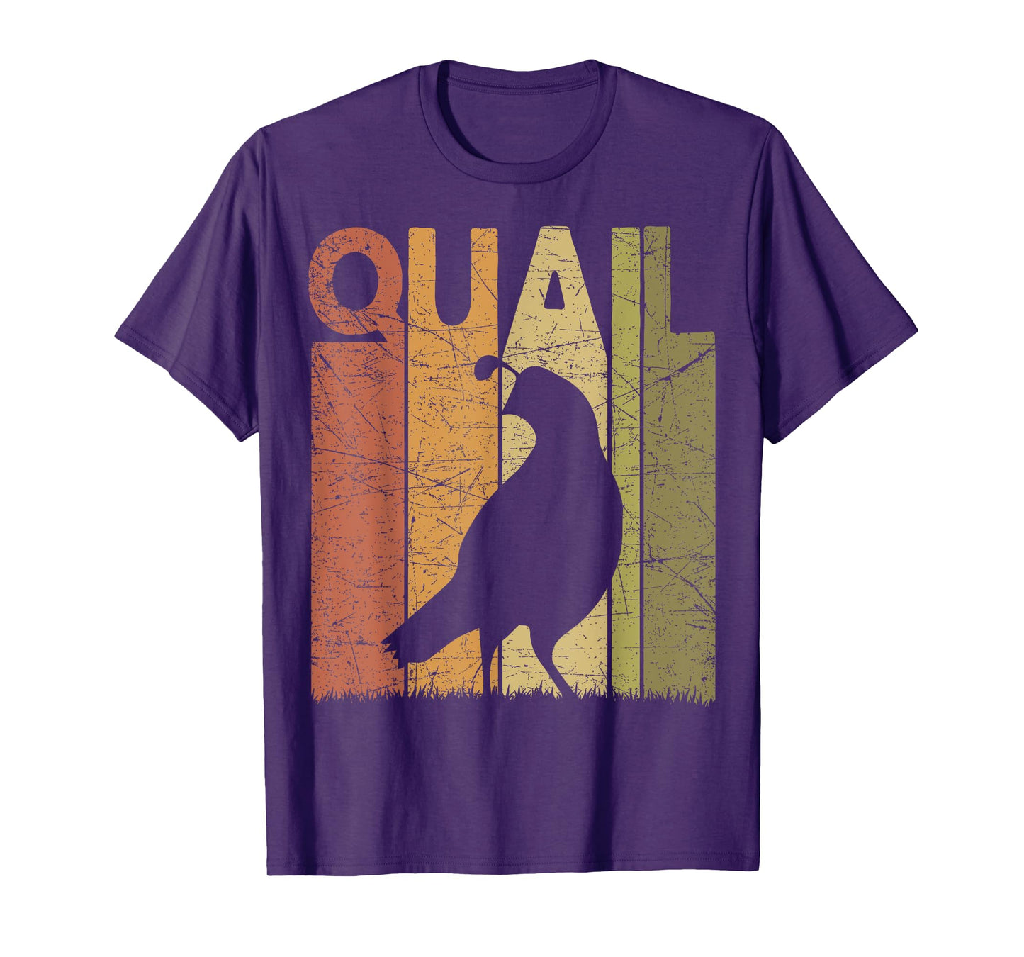 Quail Vintage Birdwatching Quail Retro Ornithology Birding T-Shirt