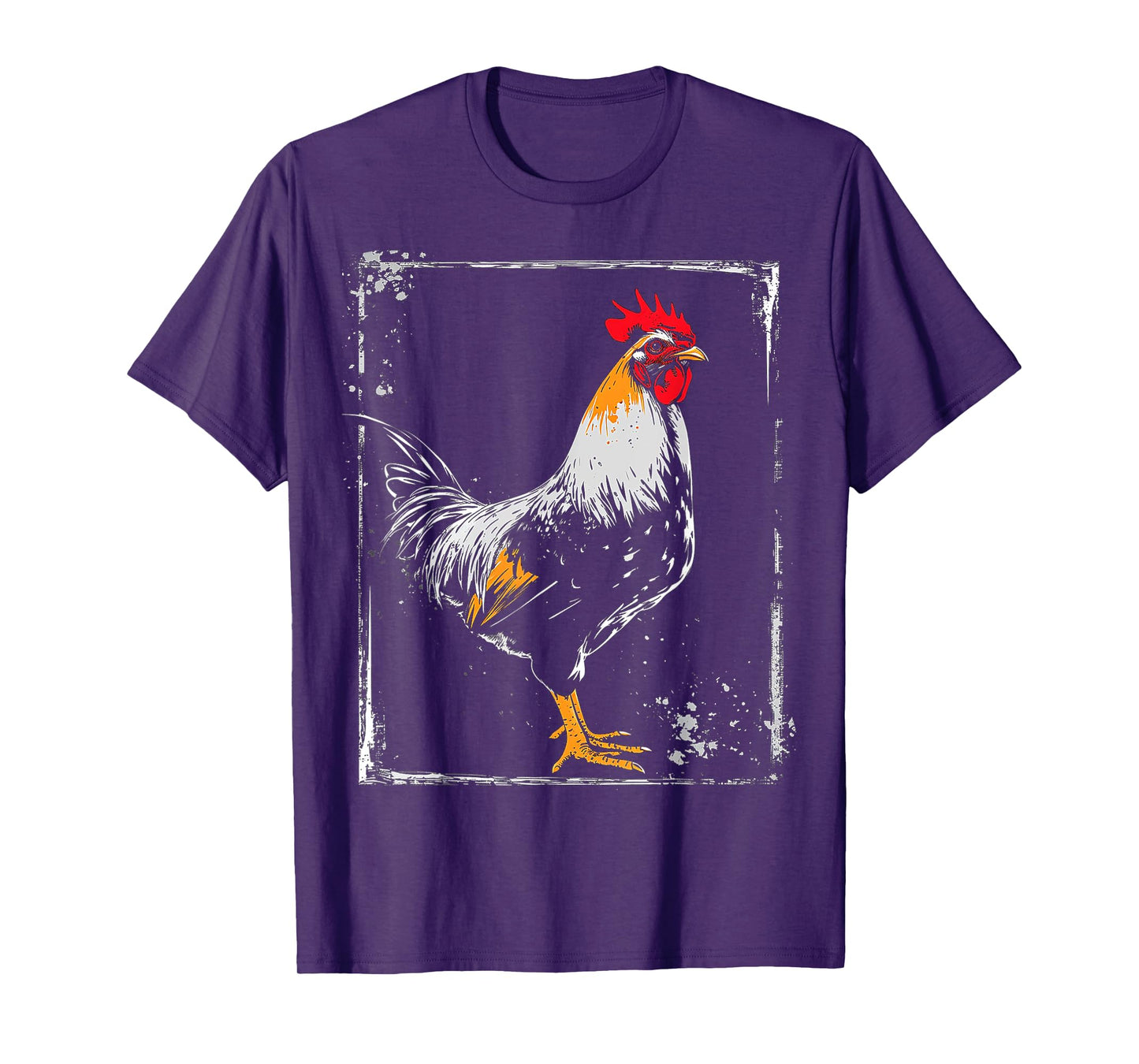Chicken Painting Drawing Animal Art Graphic Chicken T-Shirt