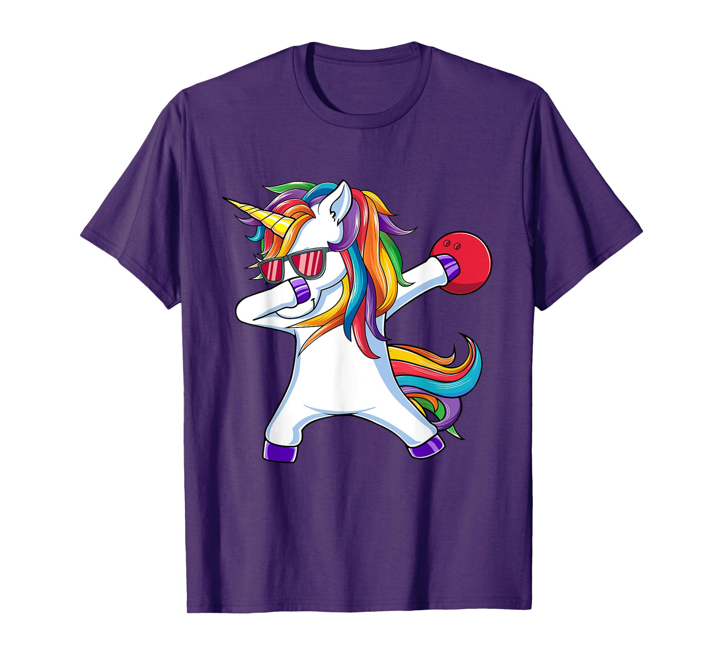 Dabbing Unicorn Bowling Funny Dab Dance T-Shirt