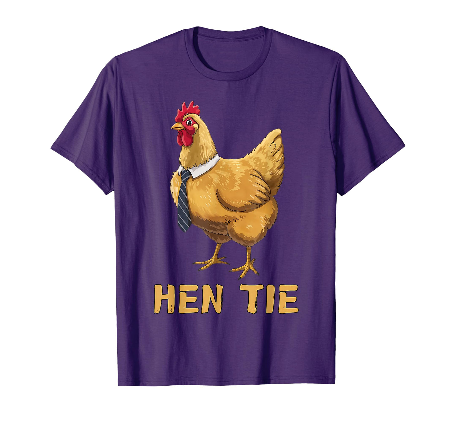 Hen Tie Funny Chicken Anime Lover Shirts Humor Graphic Tees T-Shirt