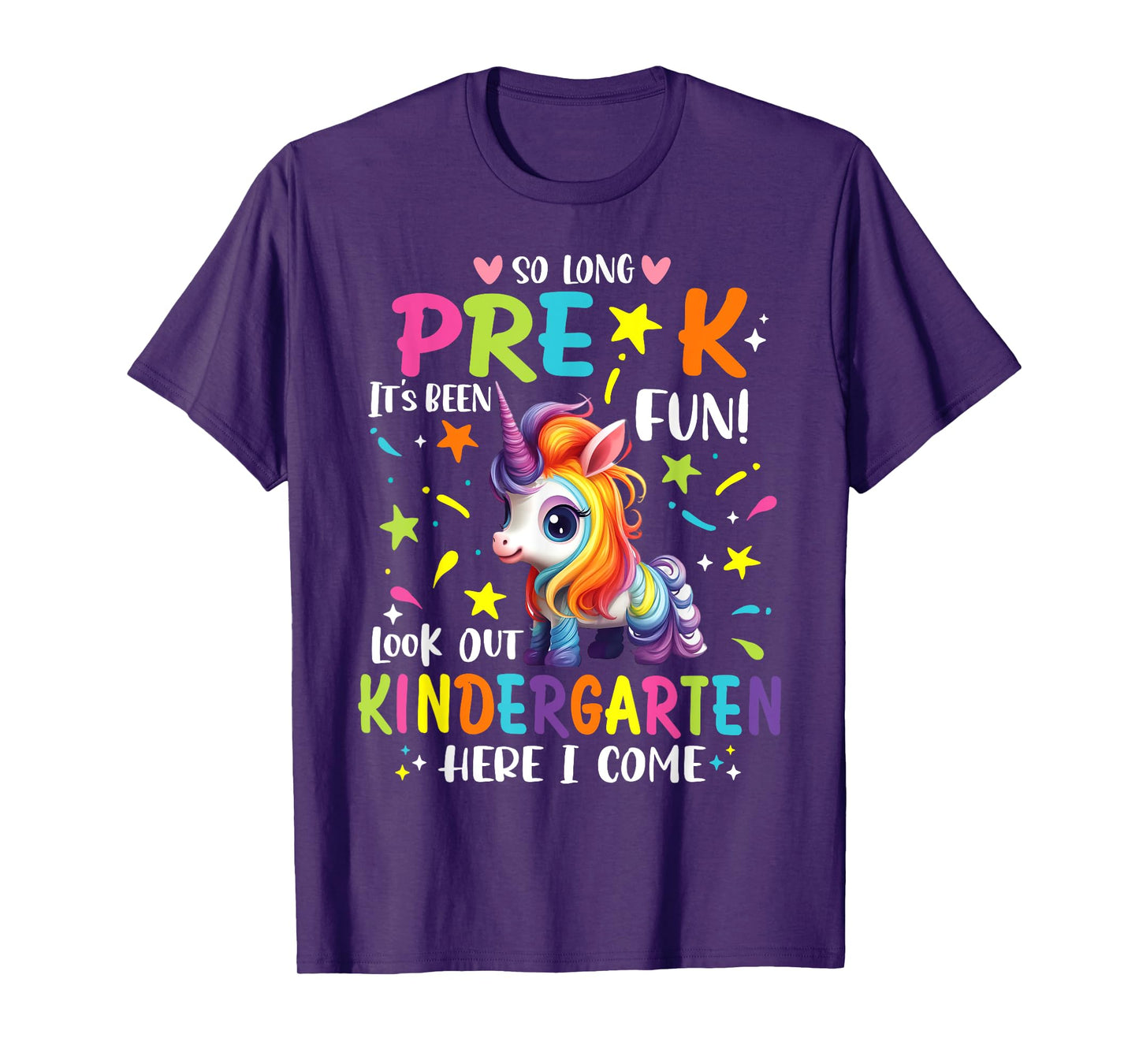 So Long Pre-K Kindergarten Here I Come Unicorn Graduation T-Shirt