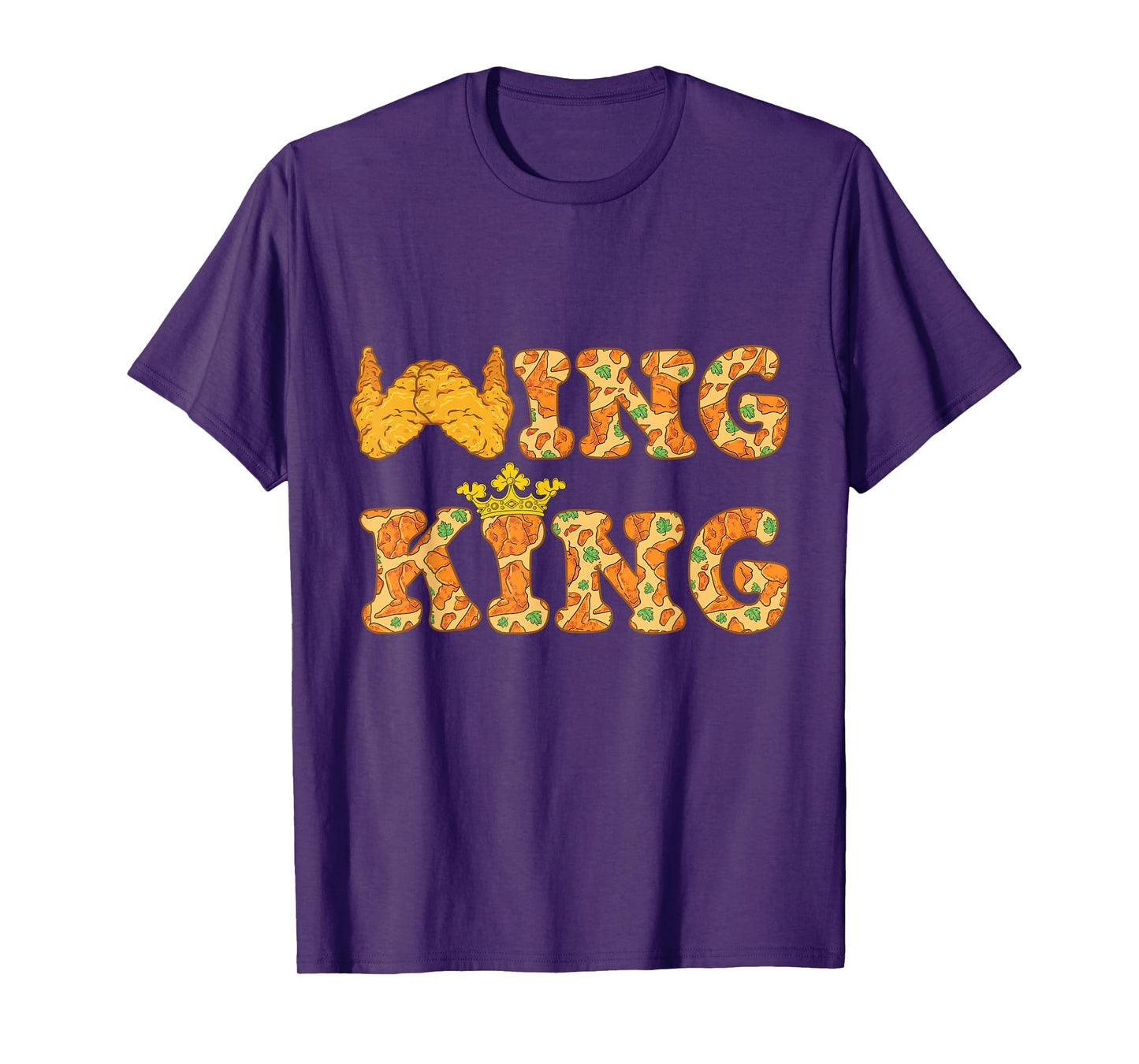 Wing King Funny Chicken Wing BBQ Food Lover T-Shirt