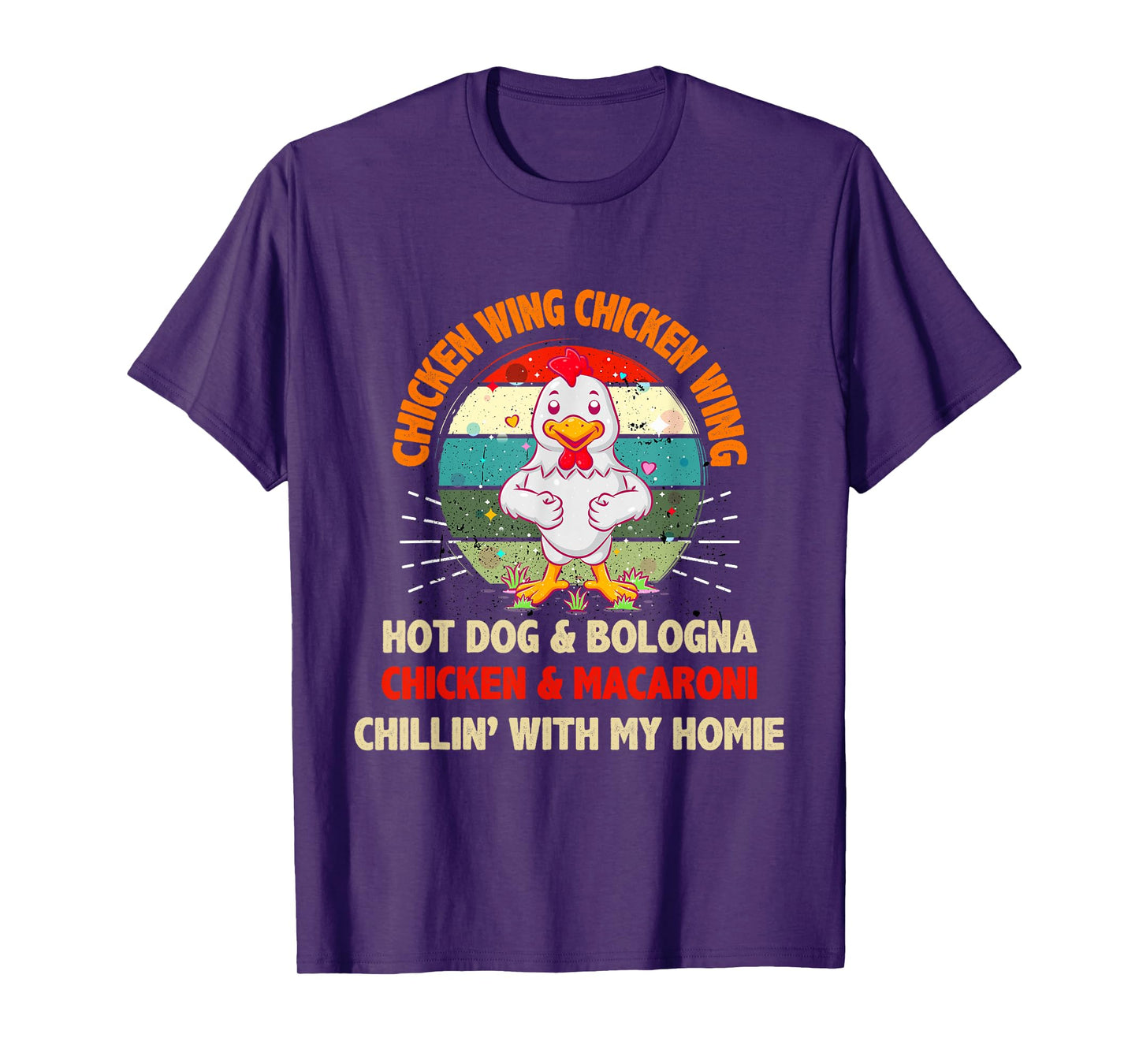 Kids Chicken Wing Chicken Wing Hot Dog and Bologna Toddlers T-Shirt