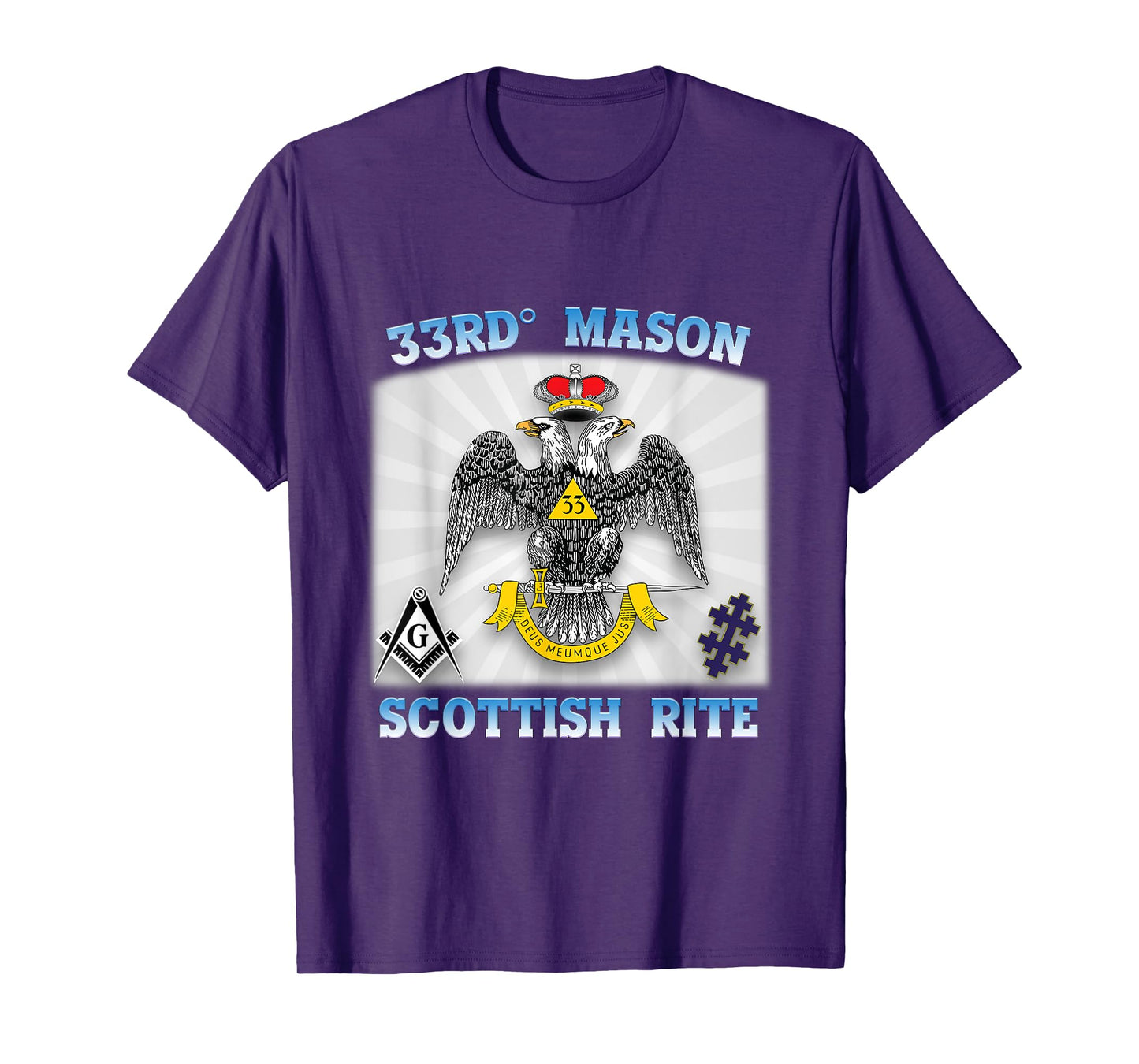33rd Degree Mason Scottish Rite Masonic WD AASR 33 Valley OS T-Shirt