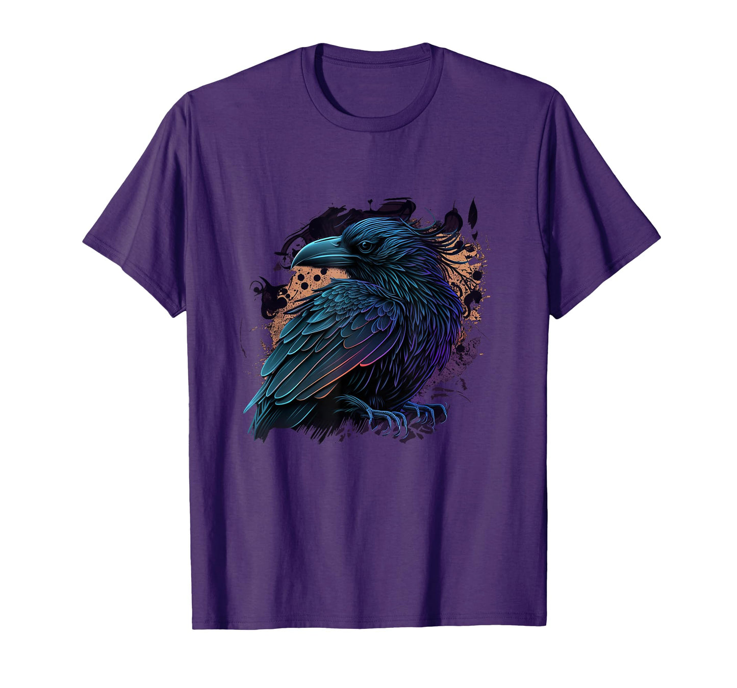 Raven Graphic Goth Black Crow T-Shirt