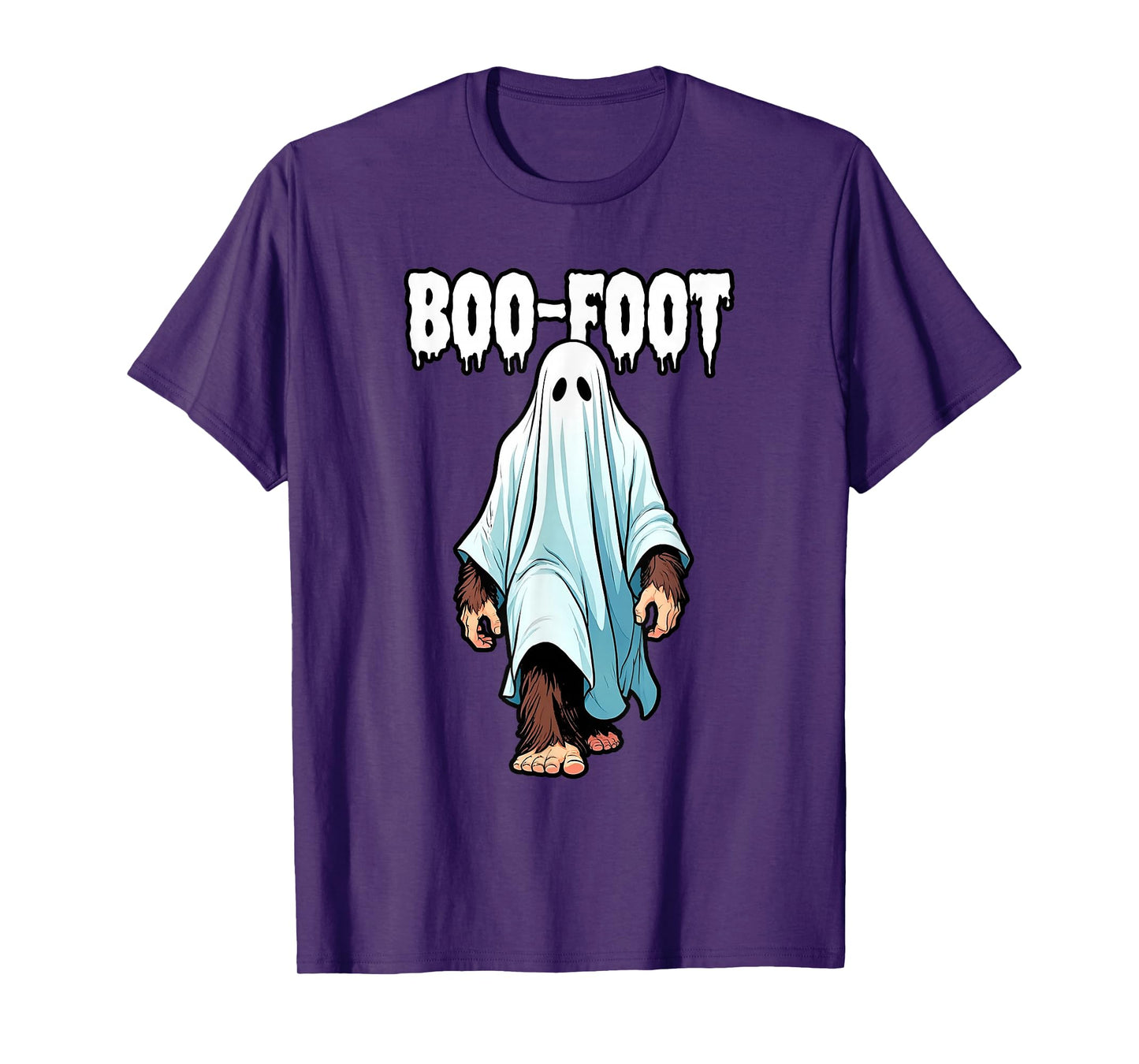 Bigfoot Ghost Costume Halloween Boo-Foot Sasquatch Spooky T-Shirt